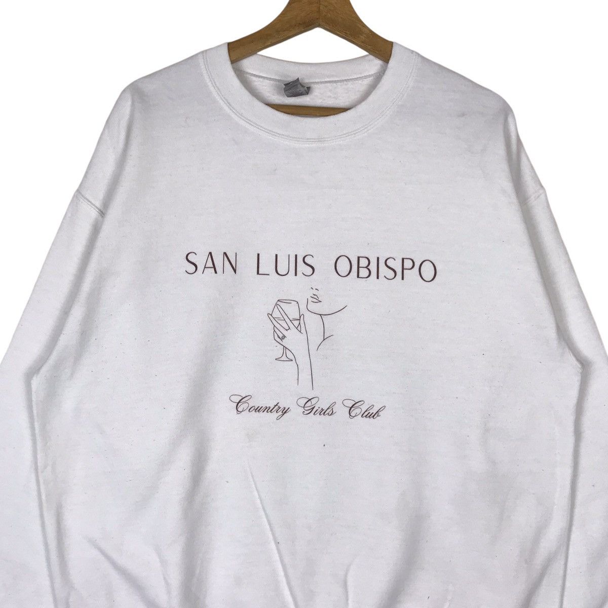 Gildan Vintage Gildan San Luis Obispo Pullover Jumper Sweatshirt Size US L / EU 52-54 / 3 - 2 Thumbnail