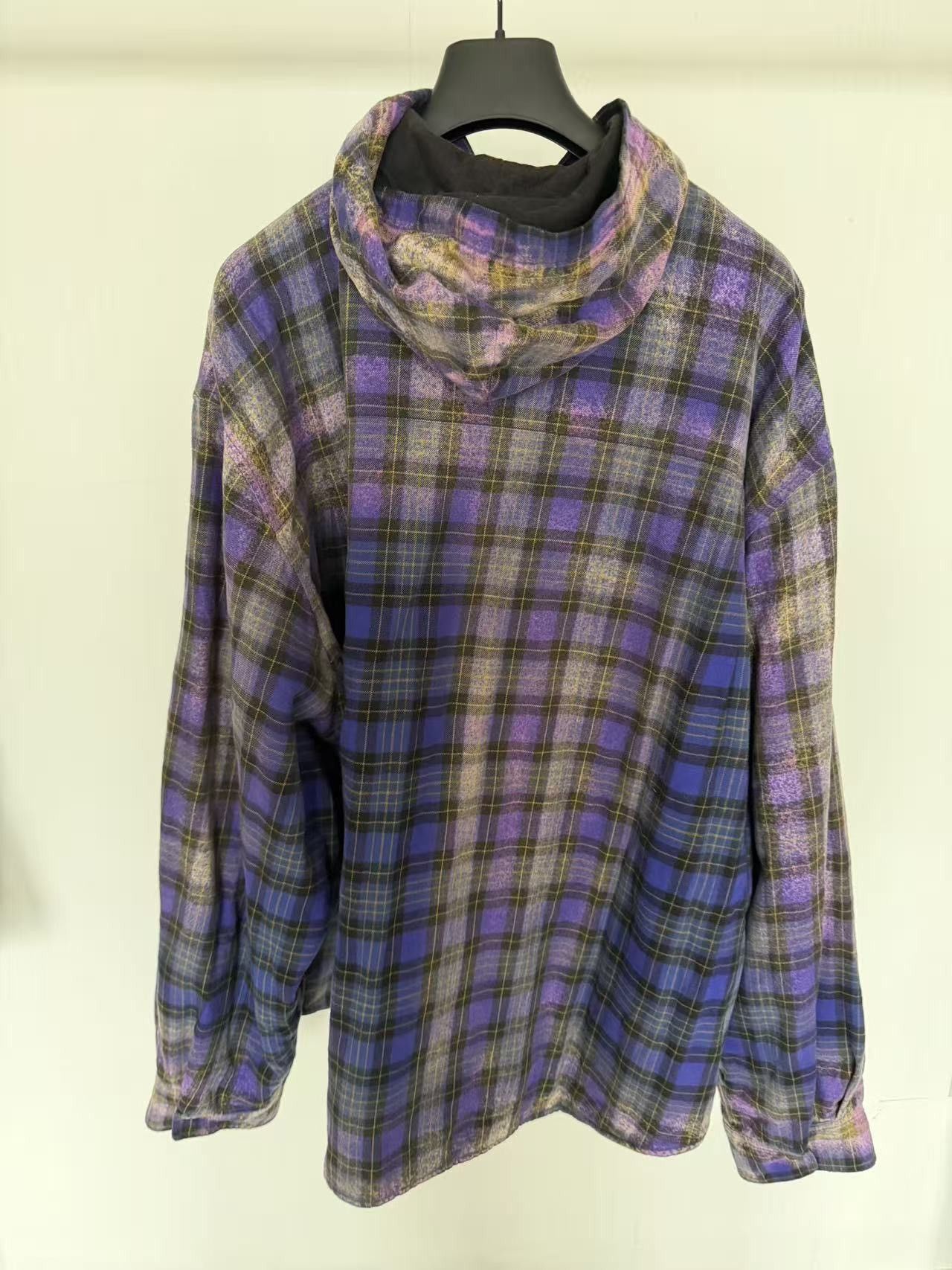 Balenciaga Balenciaga Padded Bleached Flannel with Hood Size US XS / EU 42 / 0 - 2 Thumbnail