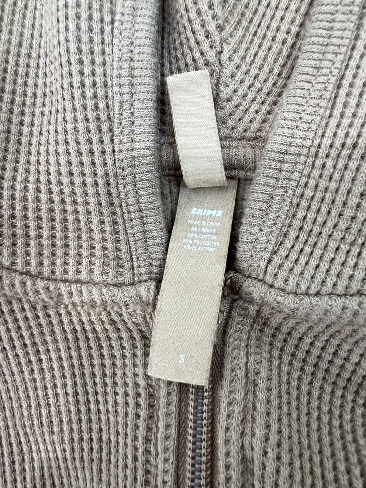 SKIMS Skims thermal zip up hoodie Size S / US 4 / IT 40 - 3 Thumbnail