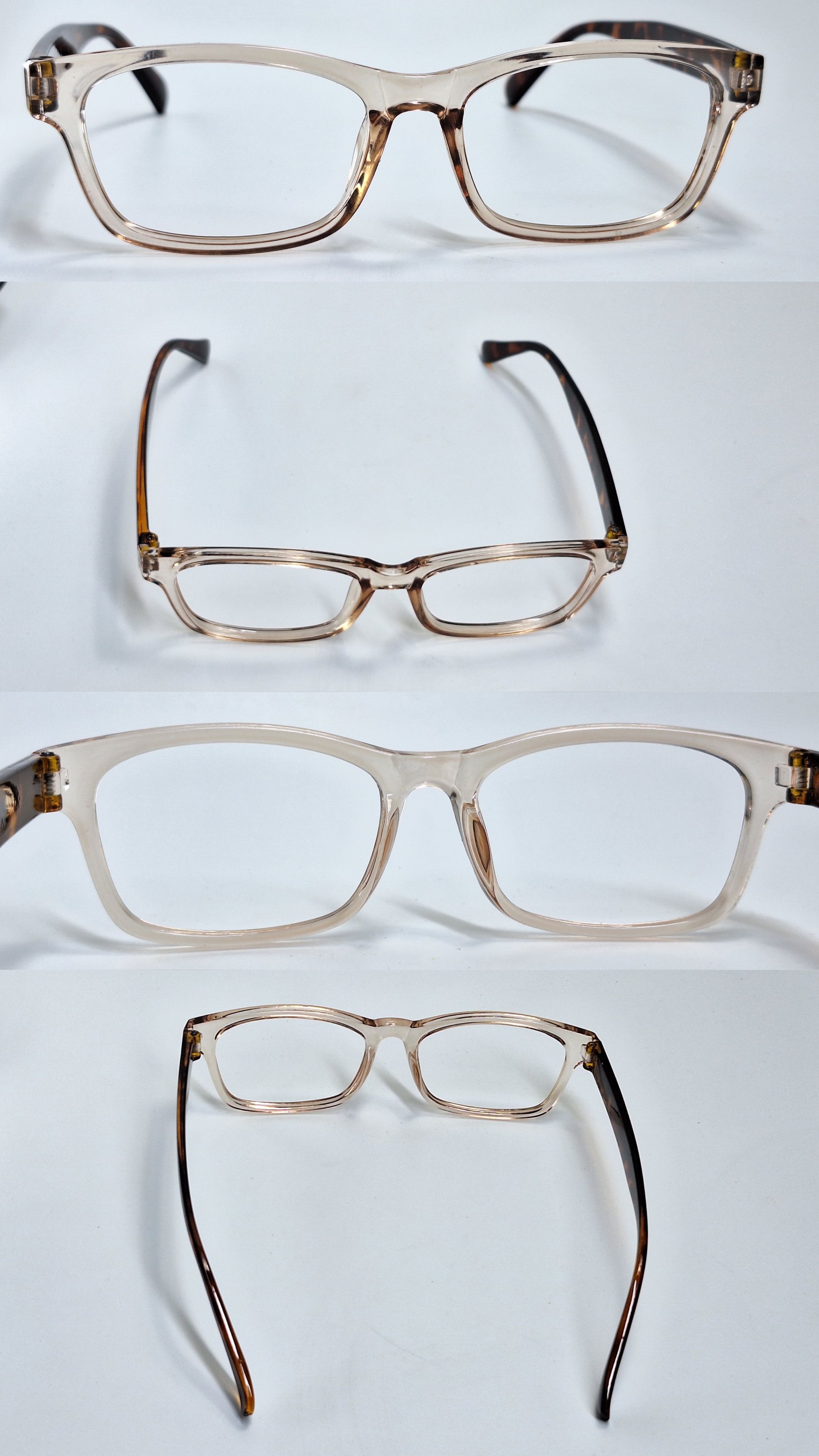 Other Vintage Tortoise Clear Square Frame Y2K Eyewear Retro Size ONE SIZE - 5 Thumbnail