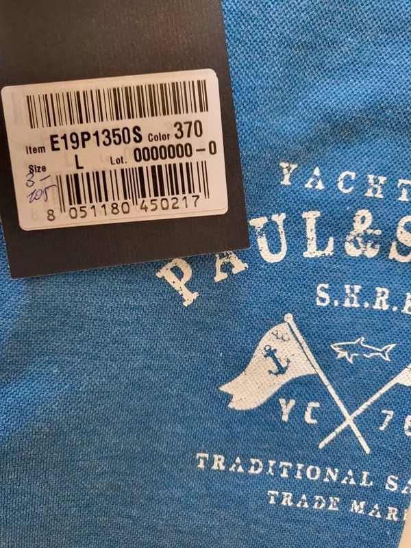 Paul & Shark RRP320€ PAUL&SHARK sz L Polo Yachting Short Sleeves Solid Size US L / EU 52-54 / 3 - 4 Thumbnail