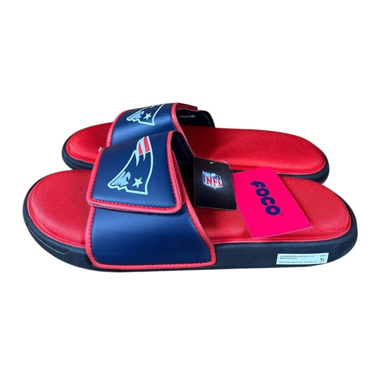 Other FOCO New England Patriots NFL Mens Foam Sport Slide Sandals Size US 14 / EU 47 - 4 Thumbnail