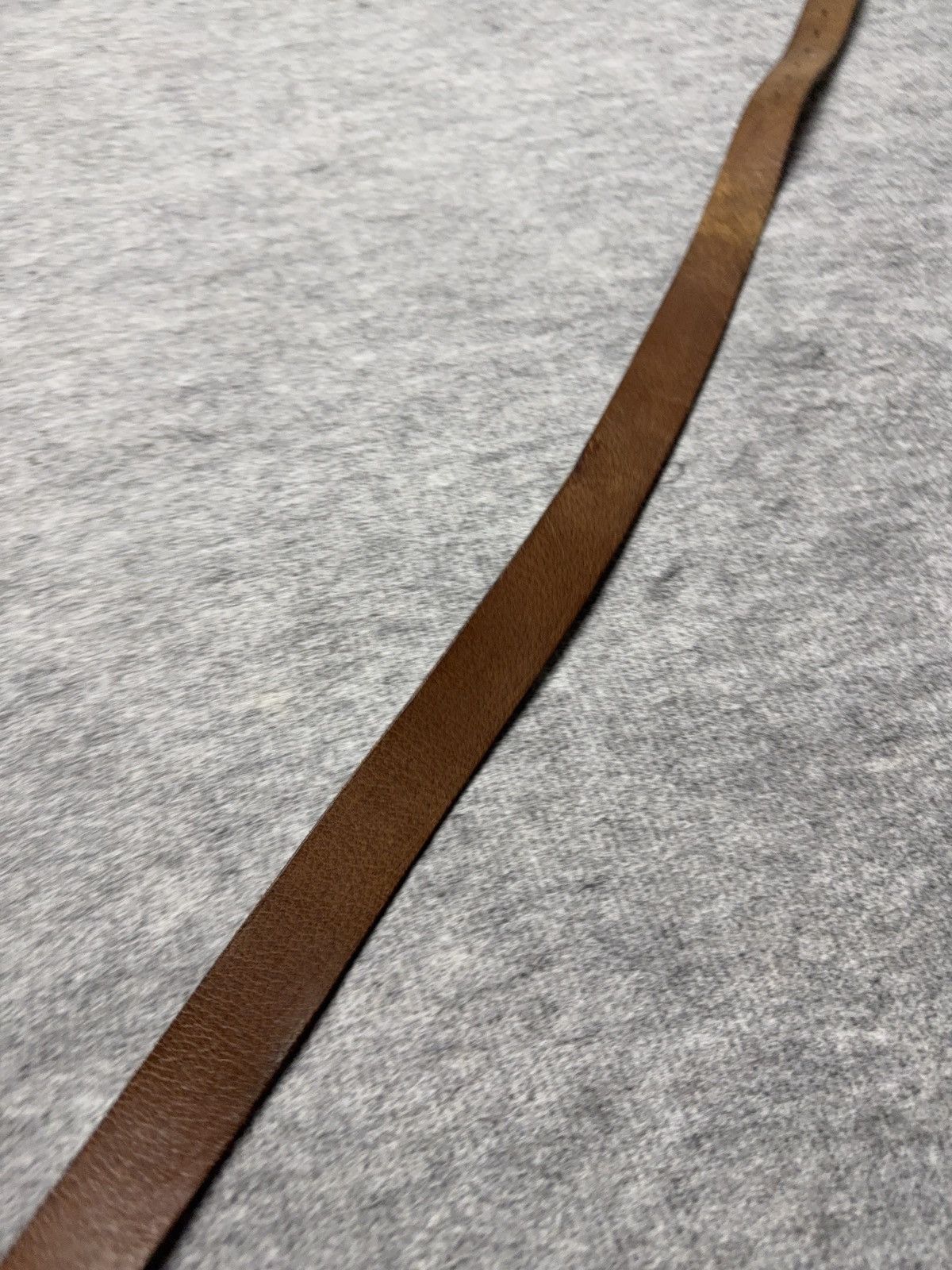 Vintage Vintage Roy Robson Brown Leather Belt Minimal Metal Buckle Size ONE SIZE - 4 Thumbnail