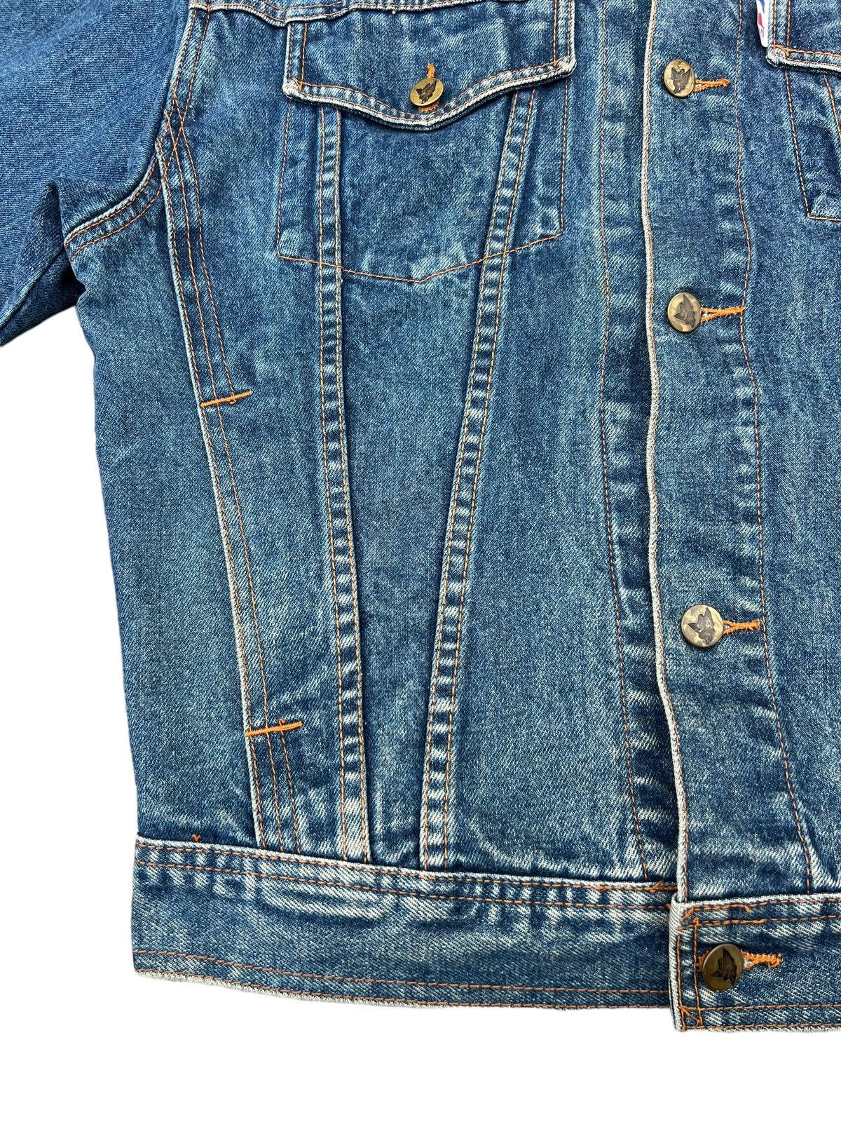 Vintage Vintage 90s Gauloises France Fade Muddy Denim Trucker Jacket Size US M / EU 48-50 / 2 - 7 Thumbnail