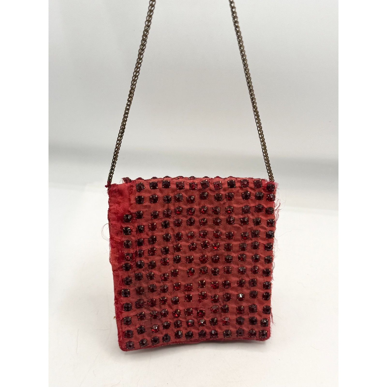 Vintage Estate vintage red rhinestone wallet purse on chain Size ONE SIZE - 8 Thumbnail