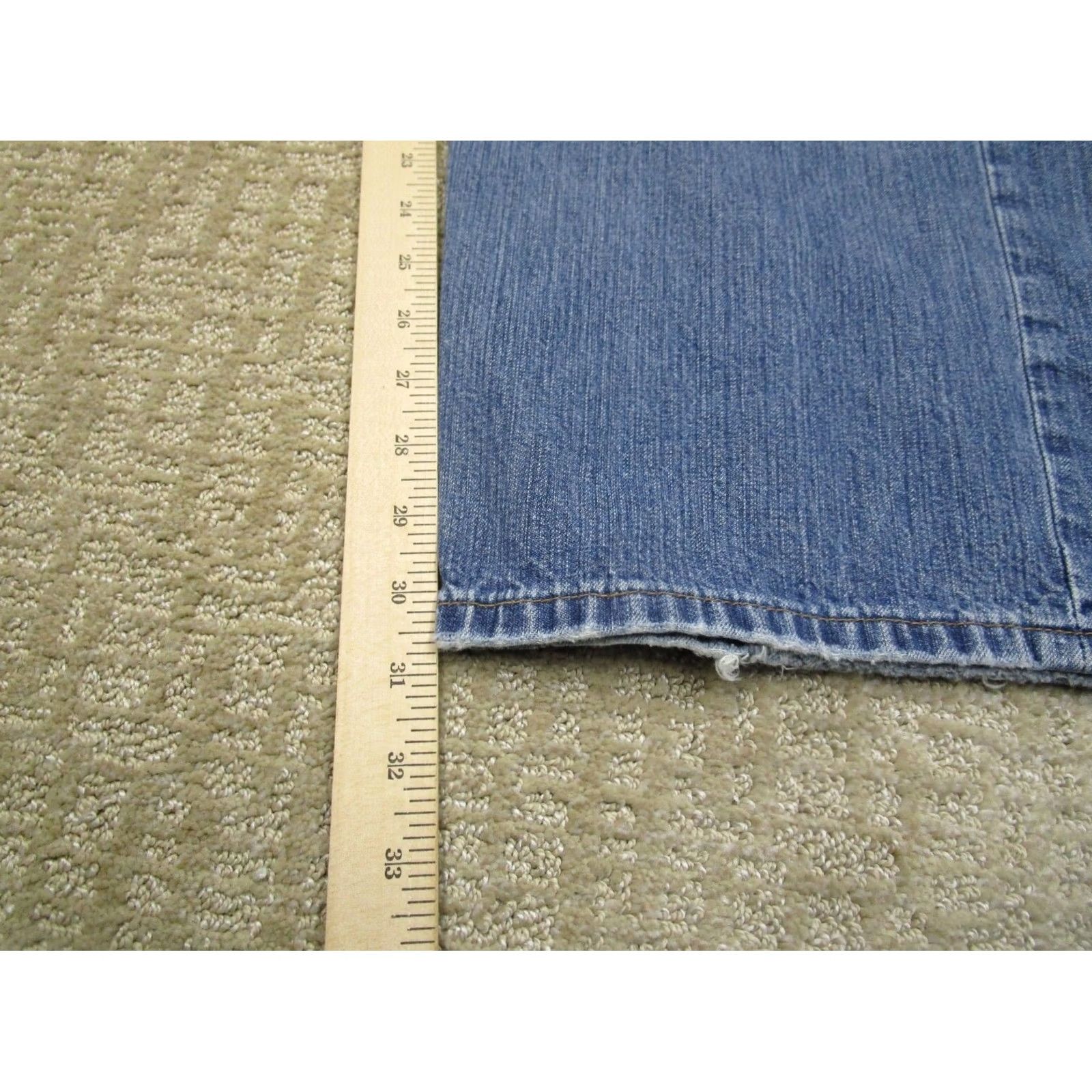 Vintage Buckle Jeans Men 36x30 Light Wash Buckle Baggy Straight 5-Pocket Denim Regular Modern Logo Y2K Vintage Mens Size US 36 / EU 52 - 7 Thumbnail