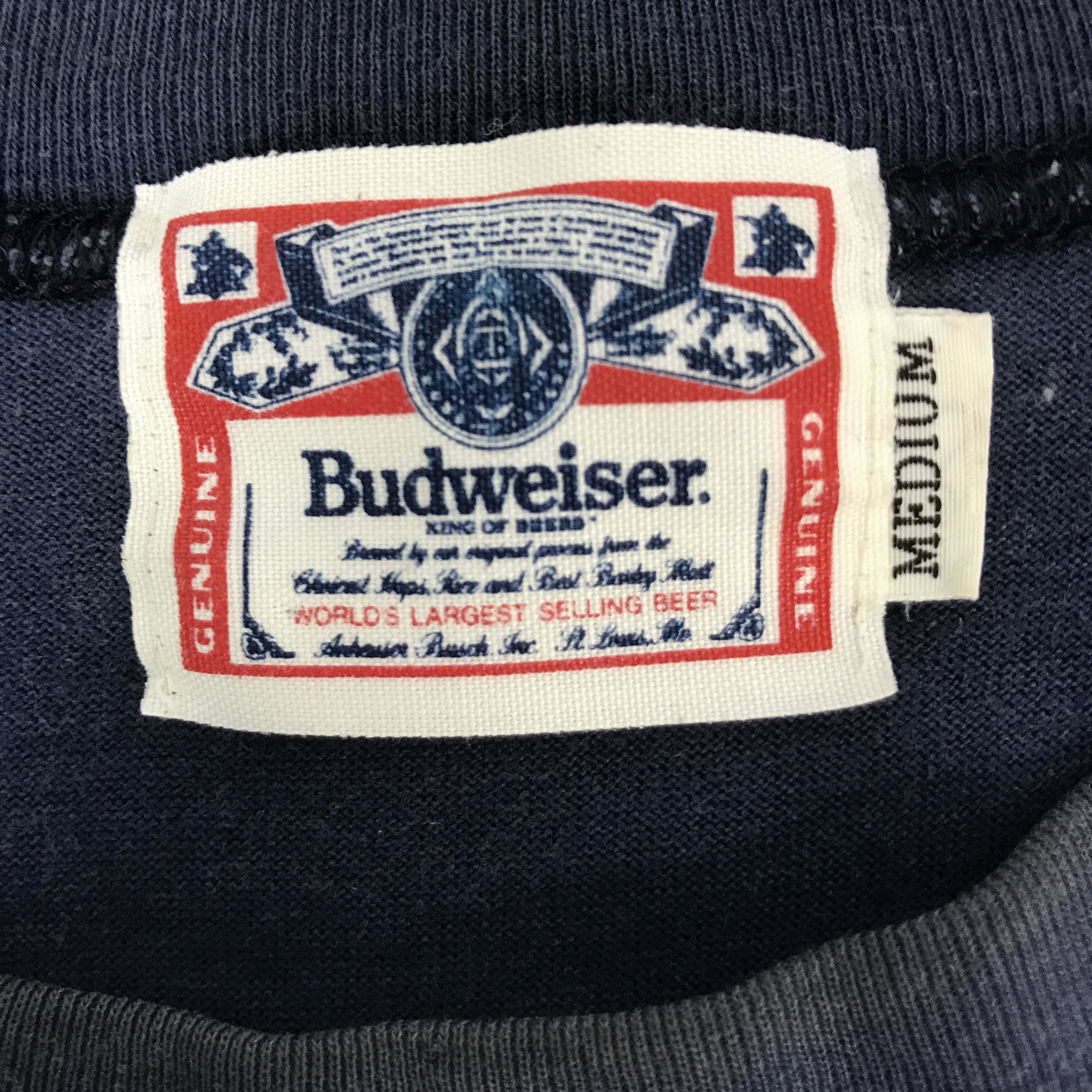Budweiser VINATGE BUDWEISER NAVY T-SHIRT Size US M / EU 48-50 / 2 - 7 Thumbnail
