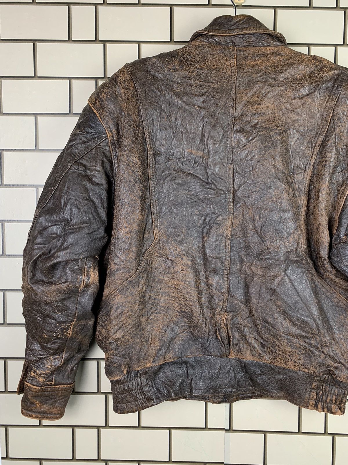 Vintage Vintage 90s Robo Leather Bomber Jacket Size US M / EU 48-50 / 2 - 14 Thumbnail