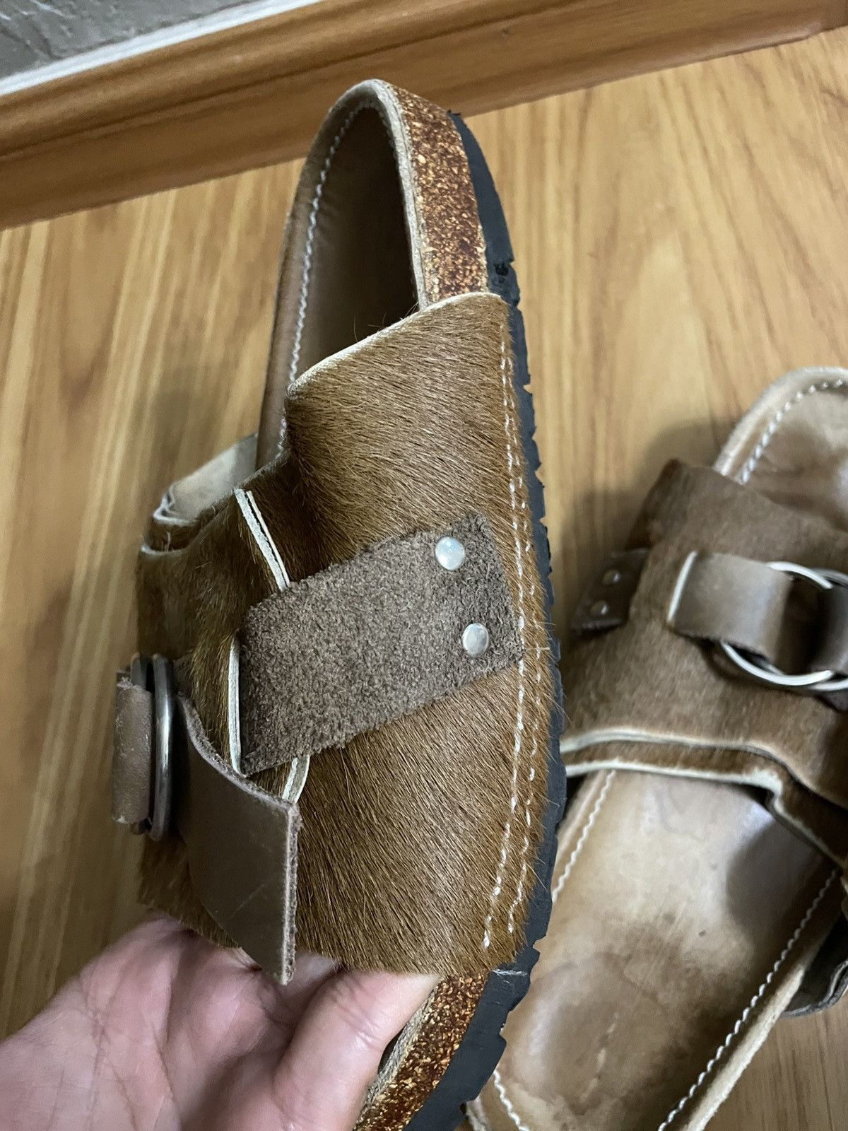 Sasquatchfabrix Sasquatchfabrix Leather Cow Skin Sandal Size US 9 / EU 42 - 14 Thumbnail