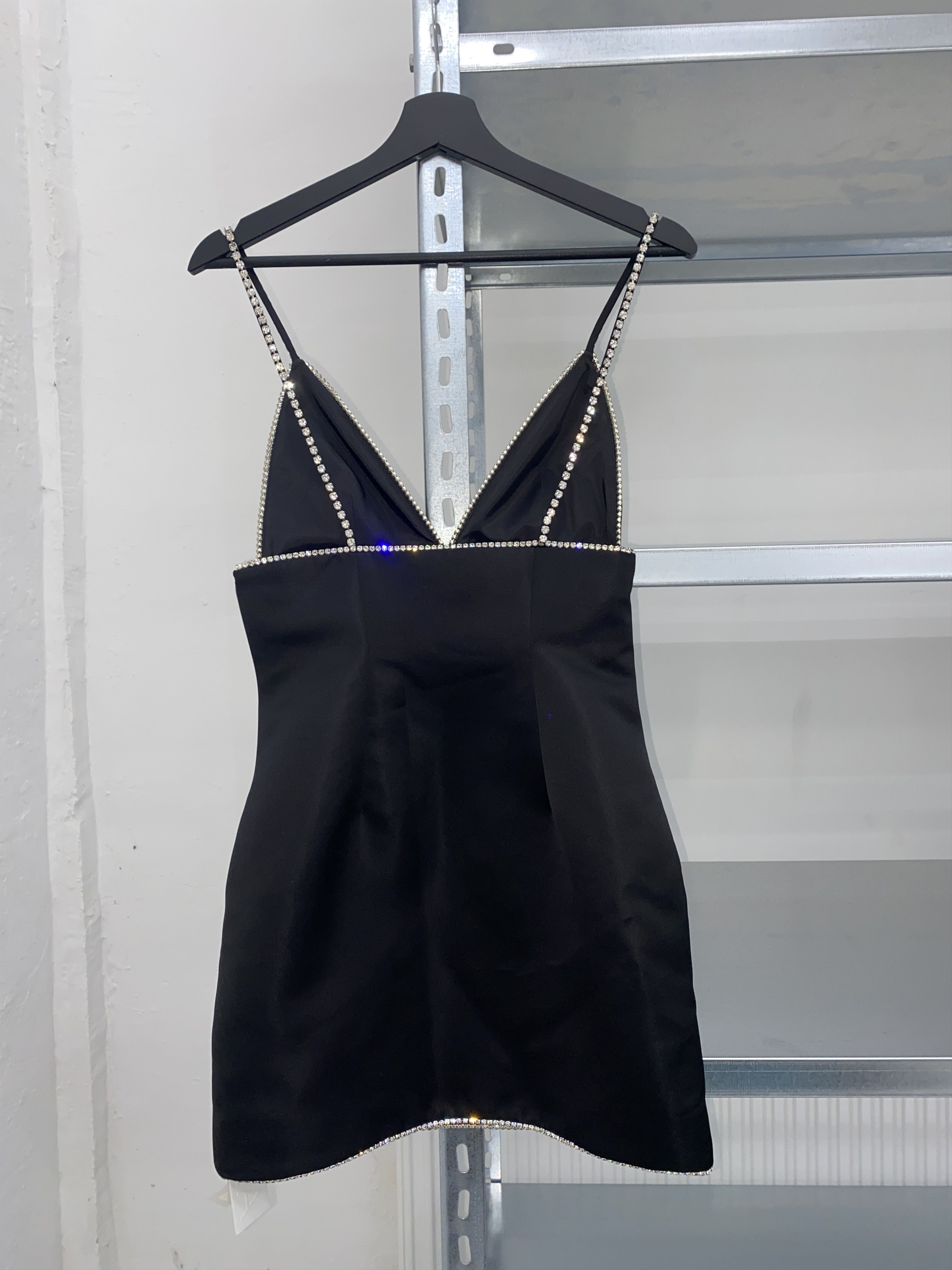 Area AREA Black Mini Dress Size XS / US 0-2 / IT 36-38 - 2 Thumbnail