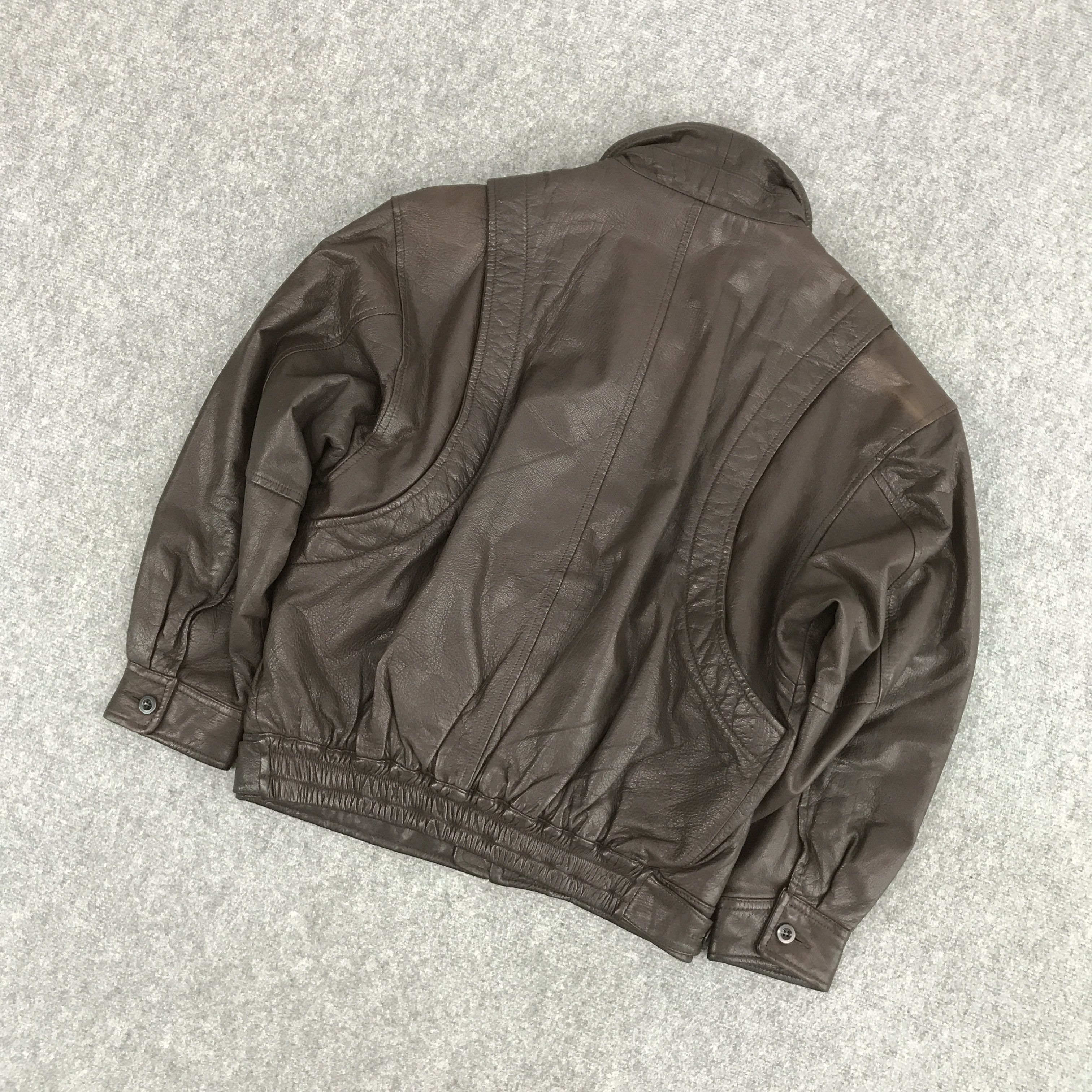 Japanese Brand VTG JAPAN INTERMEZZO LEATHER BROWN JACKET Size US L / EU 52-54 / 3 - 6 Thumbnail
