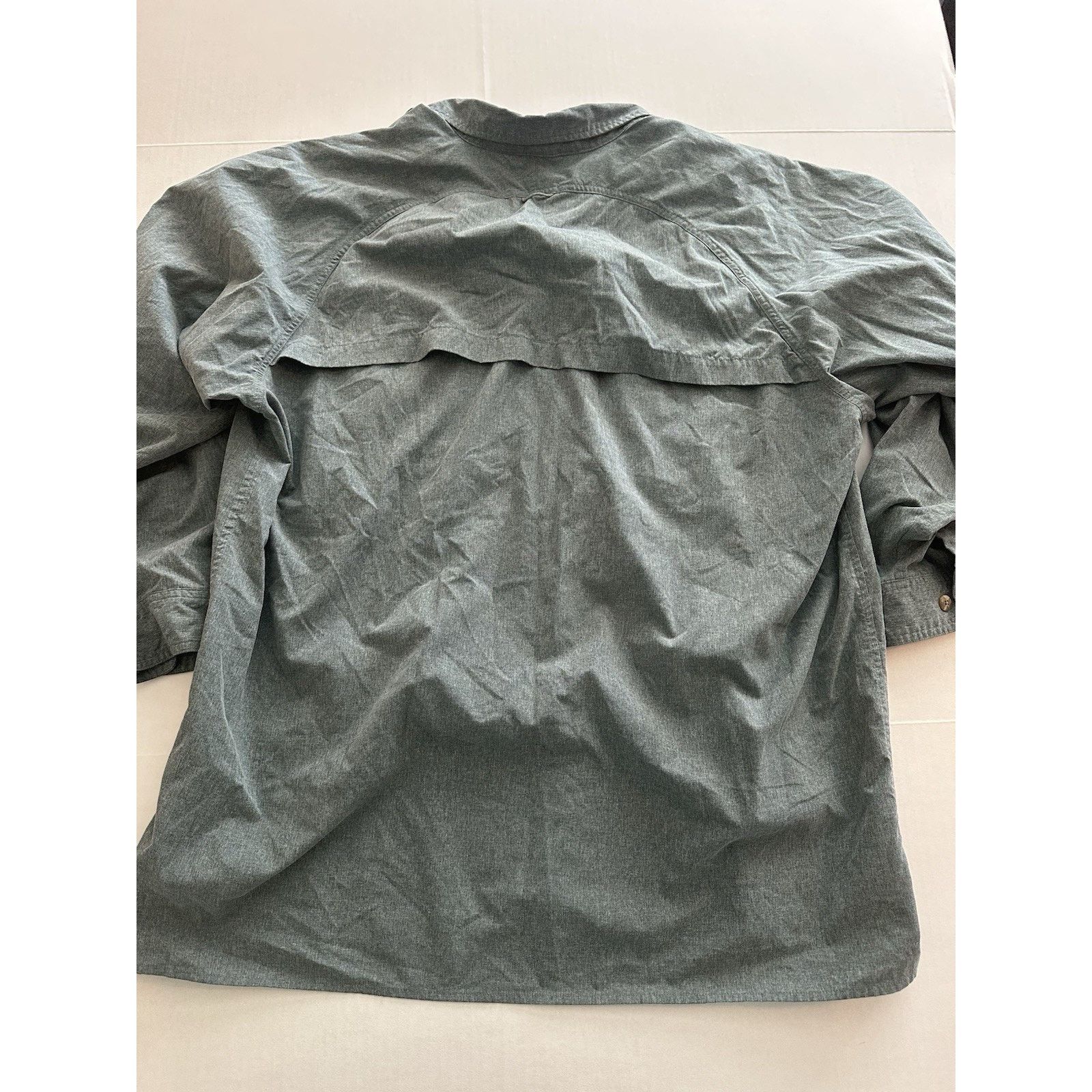 Orvis Orvis Green Long Sleeve Roll Tab Button Shirt XL Gorpcore Size US XL / EU 56 / 4 - 12 Thumbnail