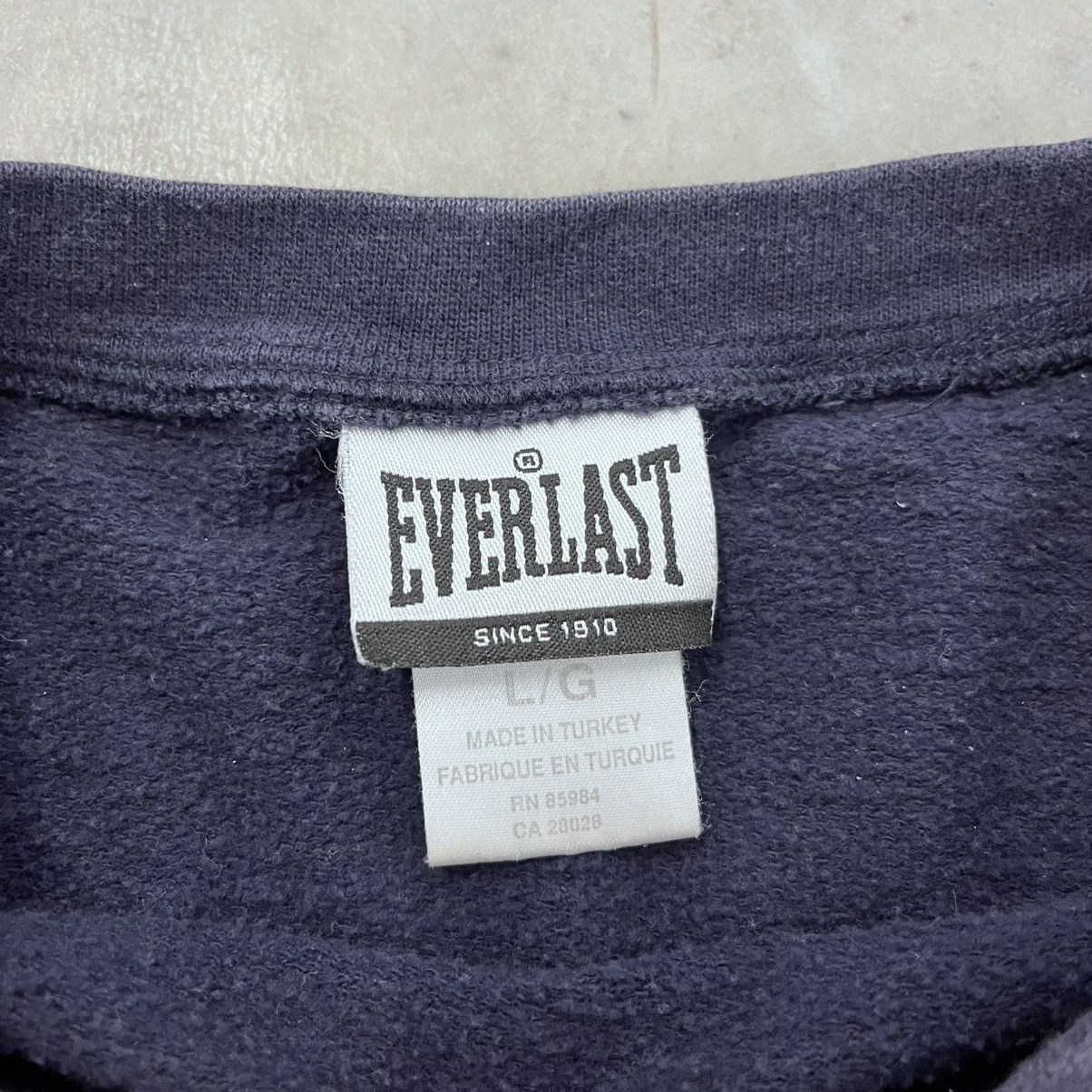Everlast × Vintage Faded Y2K EVERLAST Sweatshirt navy blue large affliction sty Size US L / EU 52-54 / 3 - 2 Thumbnail