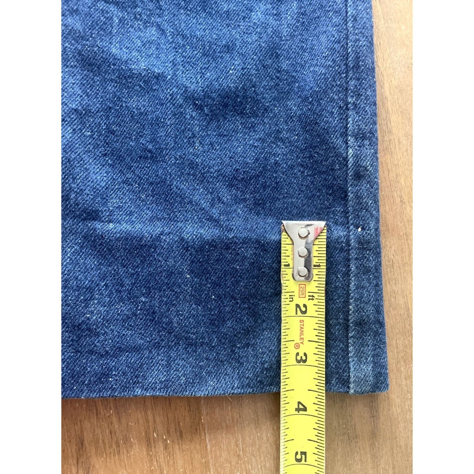 Dickies VINTAGE Dickies Jeans Mens 30X34 Dark Wash Carpenter Zipper USA Denim 5-Pocket Regular Blue 70s Workwear Cowboy Mens Size US 30 / EU 46 - 6 Thumbnail