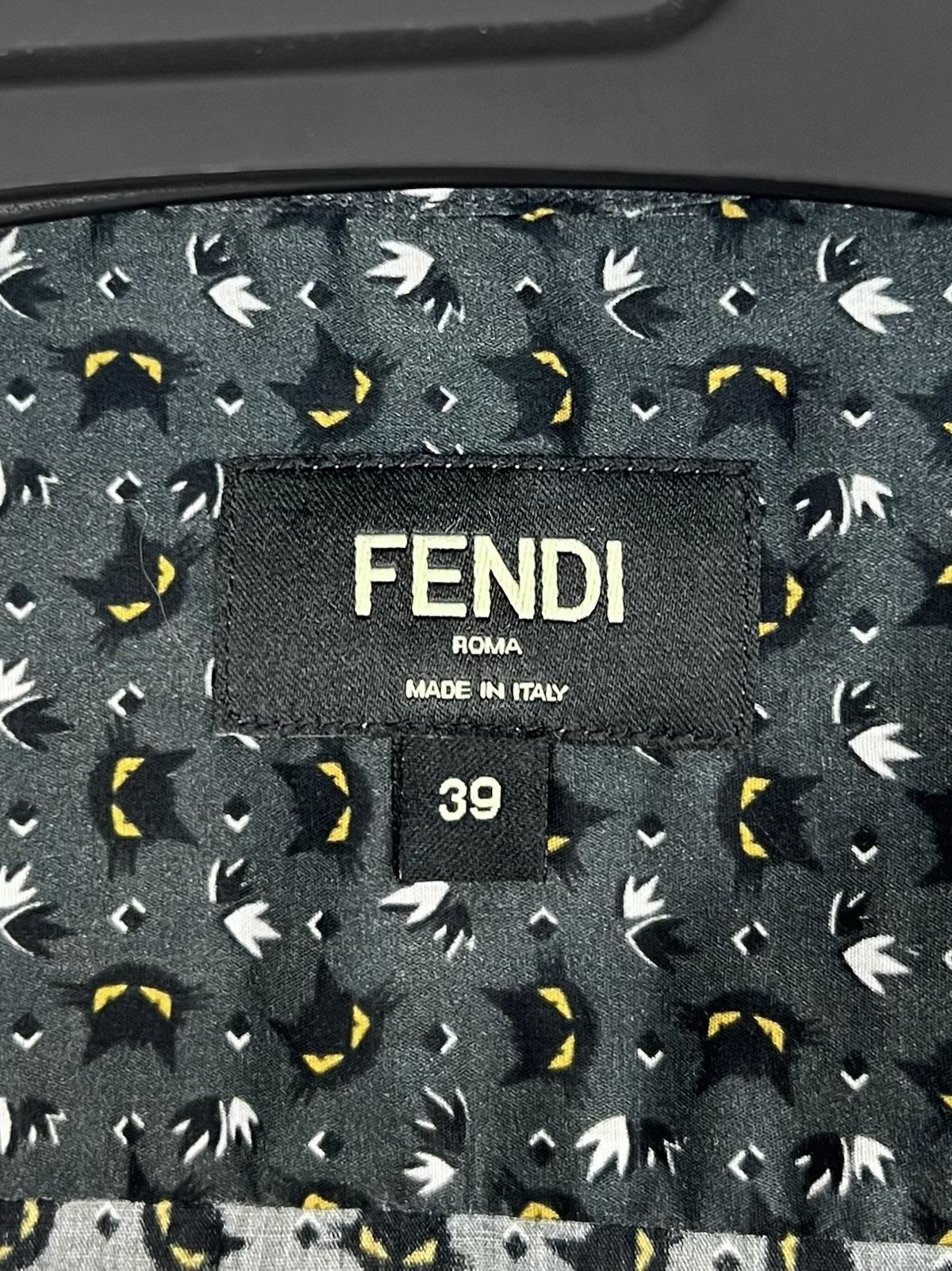 Fendi FENDI ROMA Shirt Button Up Monogram Monster Cat Eyes Pattern Size US S / EU 44-46 / 1 - 12 Thumbnail