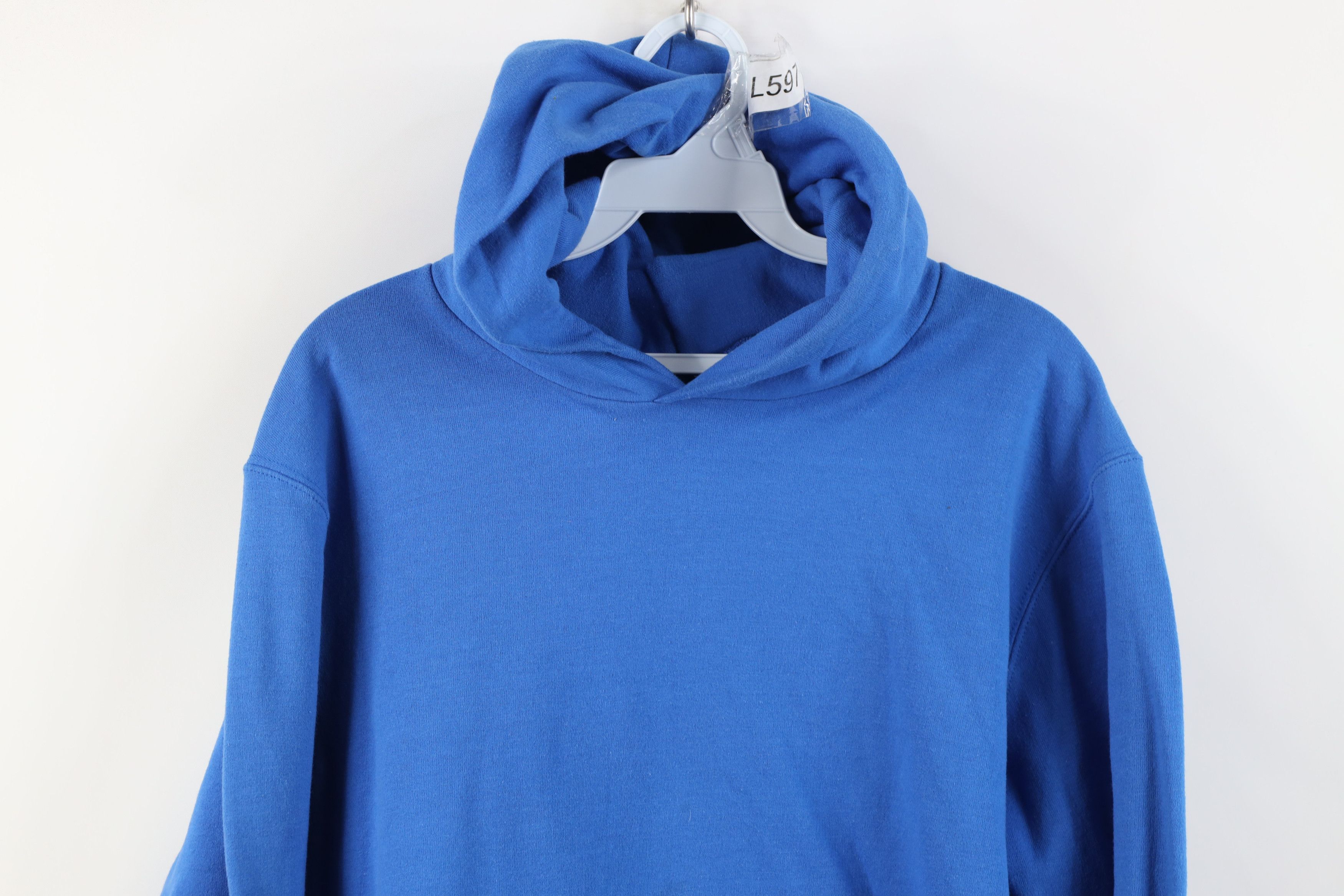 Champion Vintage 90s Y2K Champion Blank Hoodie Sweatshirt Royal Blue Size US S / EU 44-46 / 1 - 2 Thumbnail
