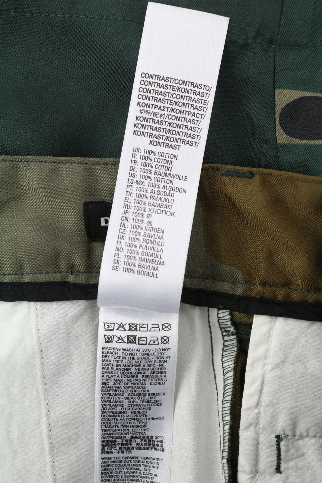 Diesel P-Berti-Camu Men Shorts W32 Chino Camouflage 41339 Size US 32 / EU 48 - 8 Thumbnail
