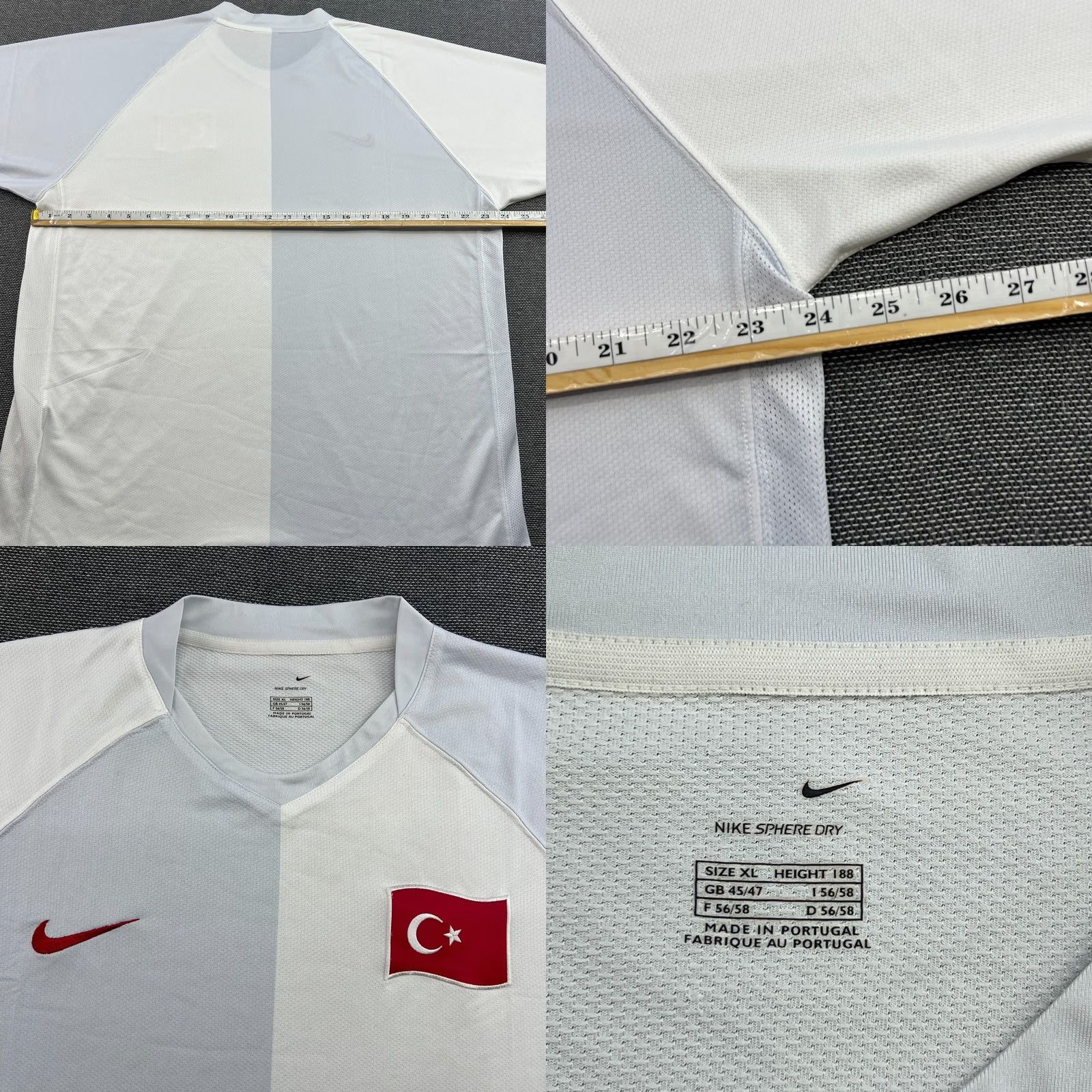 Nike Nike Turkey 2006 2008 Away Football Mens Jersey Shirt XL Multicolor Nike Soccer Jersey Mens Shirts Size US XL / EU 56 / 4 - 8 Thumbnail