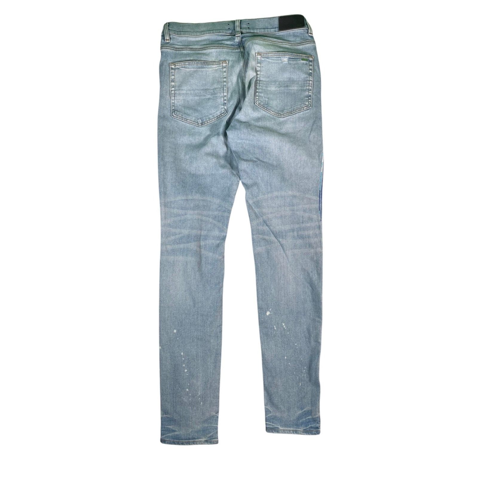 Amiri Amiri Paint Drip Light Wash Jeans Size US 36 / EU 52 - 2 Thumbnail