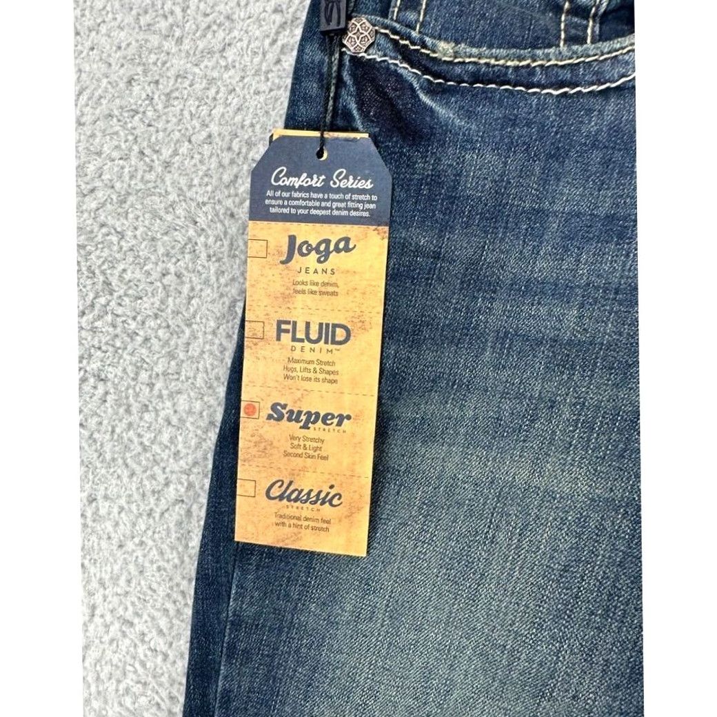Silver Jeans Co. VINTAGE Silver Jeans Co. Cropped Jeans Womens 29X22 Blue Distressed Aiko Fit Denim NEW Size 29" - 5 Thumbnail