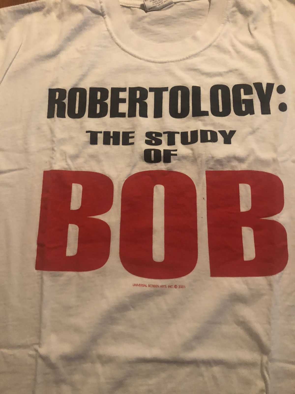 Vintage Vintage Y2K “Robertology The Study Of Bob” T Shirt S/L Size US L / EU 52-54 / 3 - 2 Thumbnail