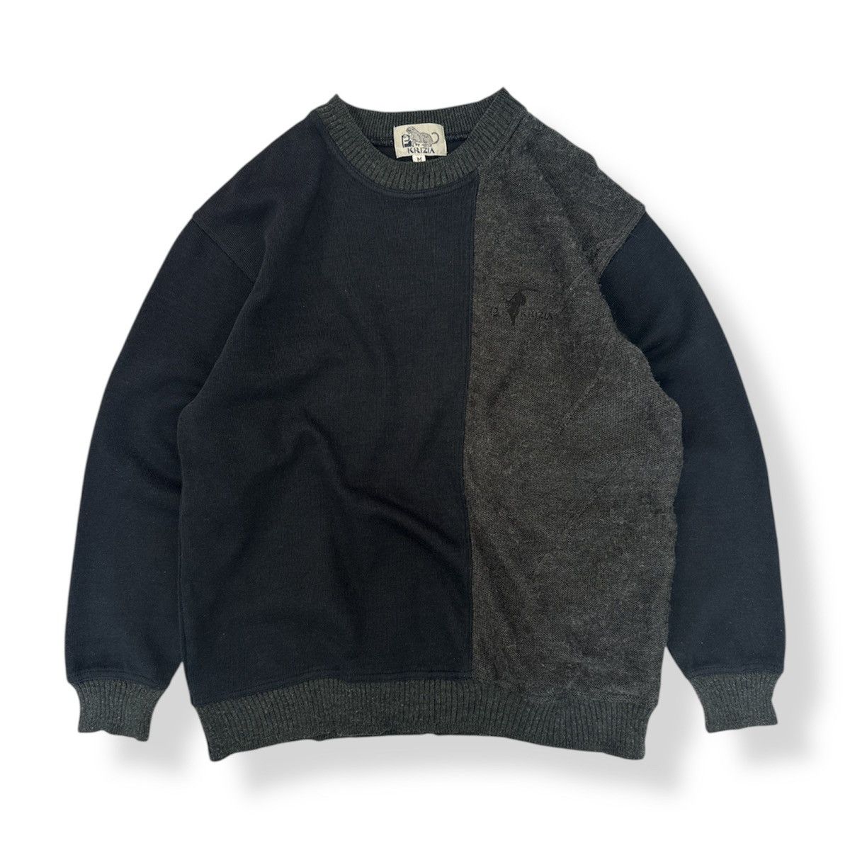Krizia Uomo 🔥 Basic by Krizia Knited Part Sweatshirt - M Size US M / EU 48-50 / 2 - 1 Thumbnail