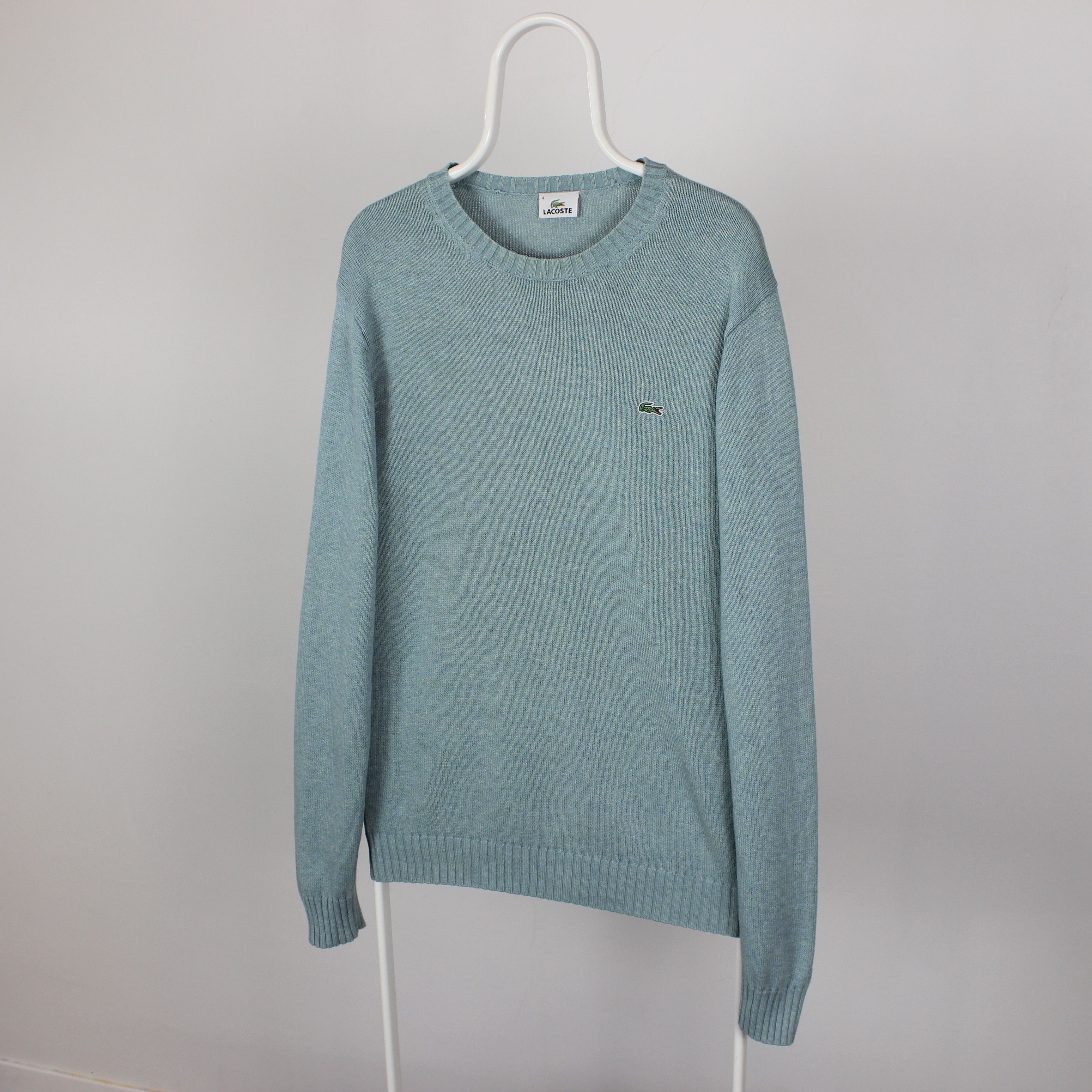 Lacoste Lacoste sweater men cotton wool blue green L 4 Size US L / EU 52-54 / 3 - 1 Thumbnail
