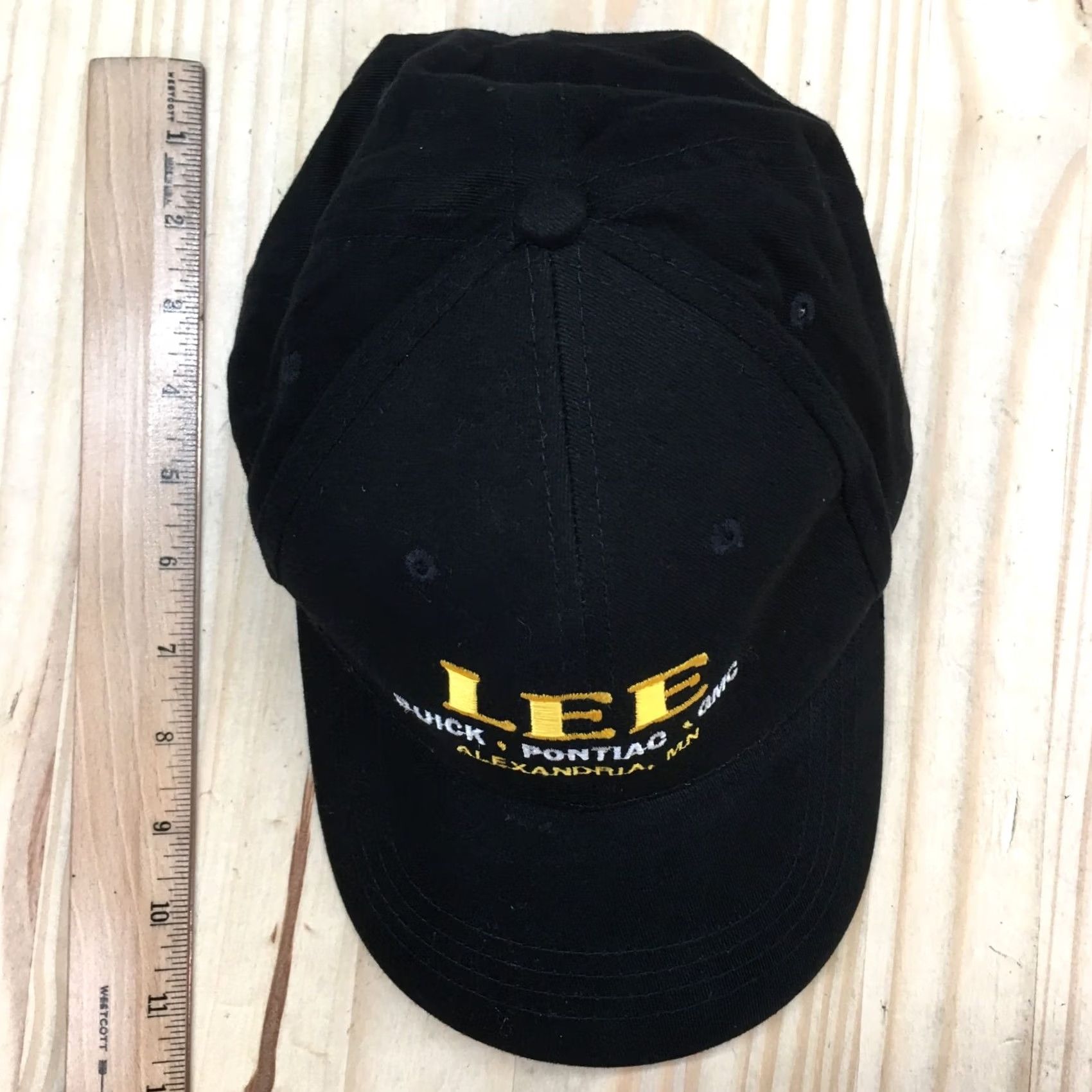 Lee LEE Alexandria MN Baseball Cap Hat Mens Black Embroidered Logo Curved Brim Size ONE SIZE - 3 Thumbnail