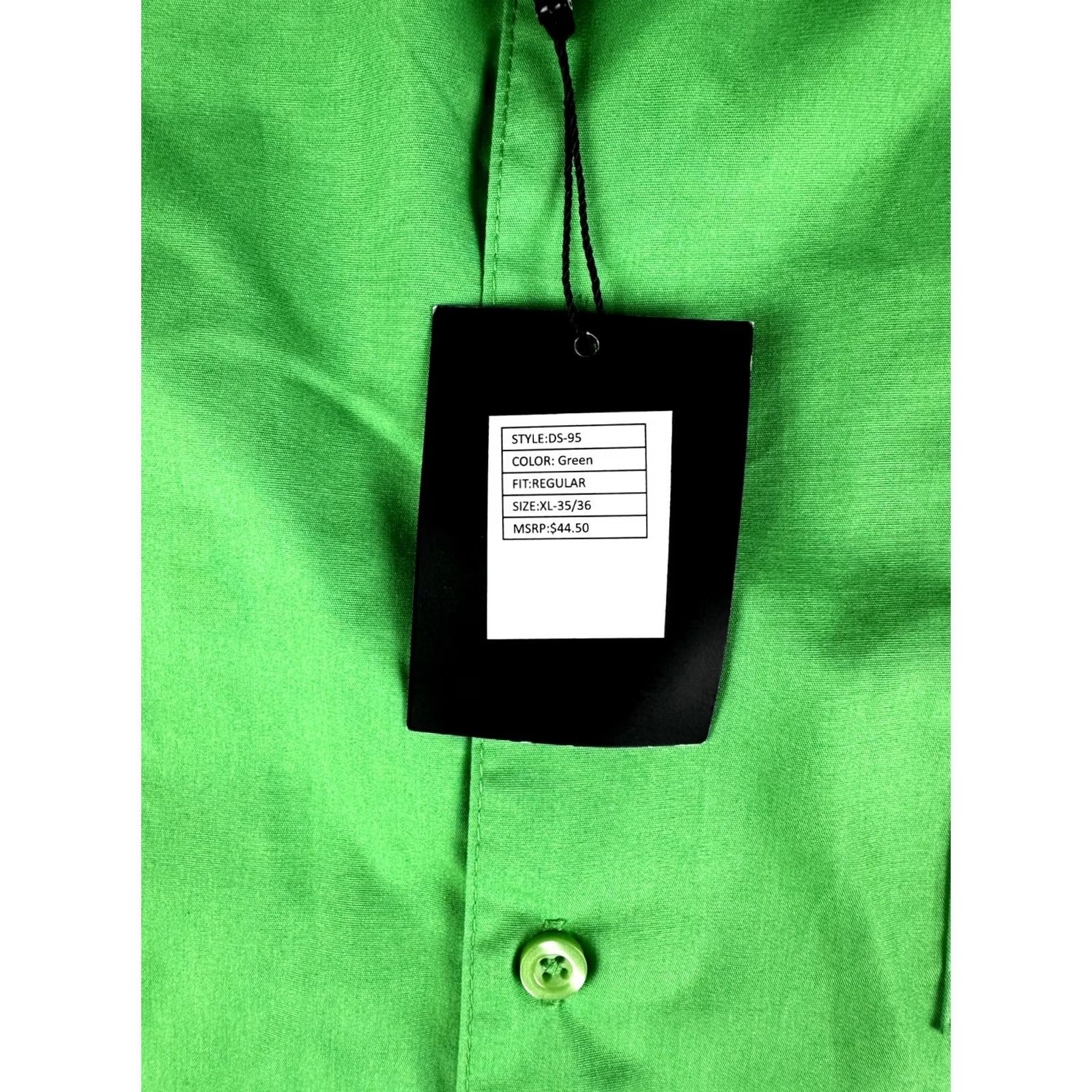 Vintage Gioberti Shirt Mens XL Button Up Classic Fit Green Cotton Blend Pocket NEW Size US XL / EU 56 / 4 - 4 Thumbnail