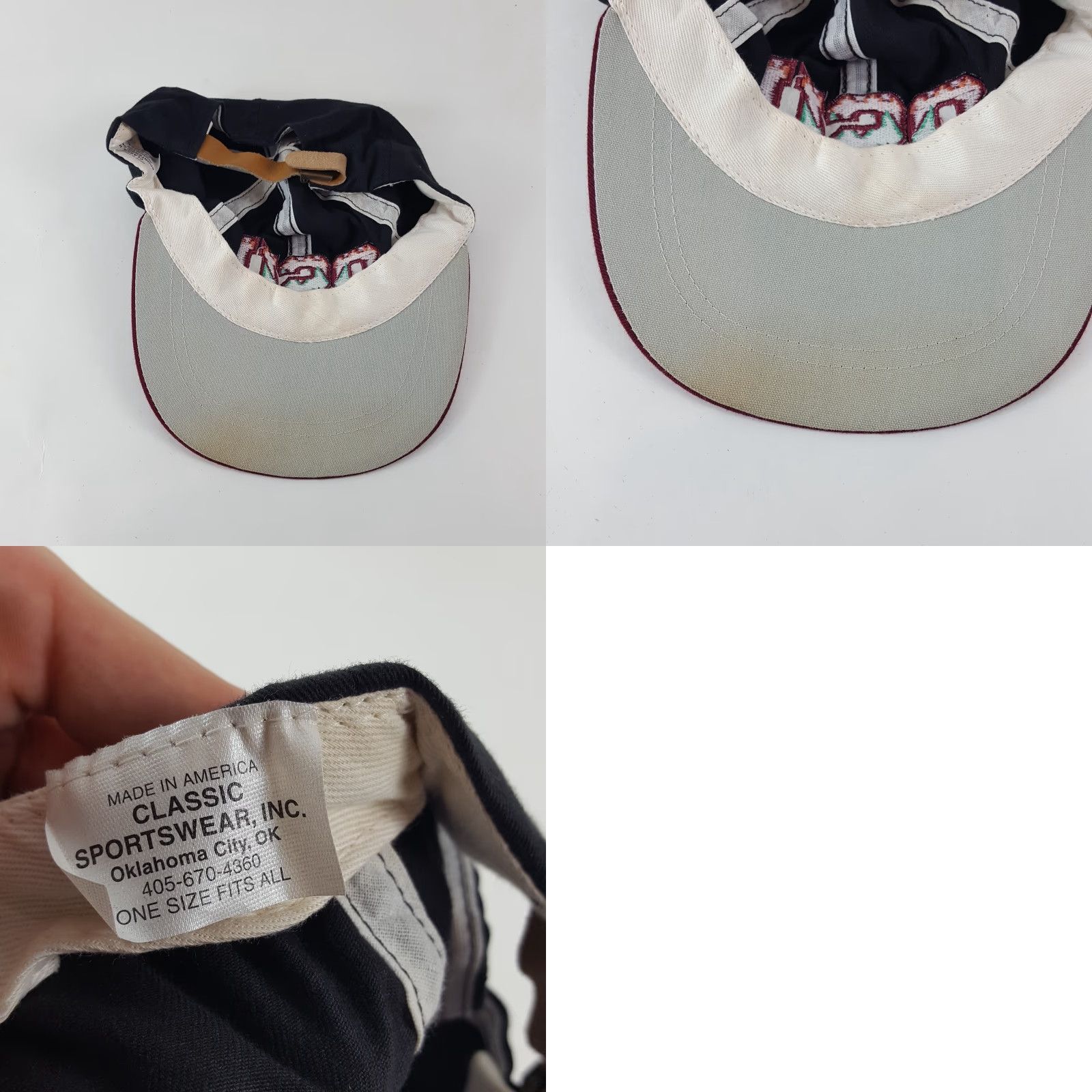 Vintage VINTAGE OSU Snapback Hat College Football Baseball Cap One Size Black Buckeyes 90s Y2K Mens Size ONE SIZE - 8 Thumbnail