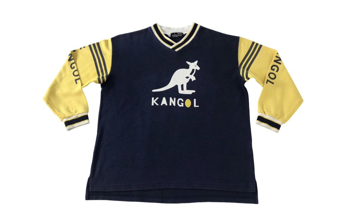 Kangol Kangol England Big Logo V Neck Graphic Printed T-shirt Size US L / EU 52-54 / 3 - 1 Thumbnail
