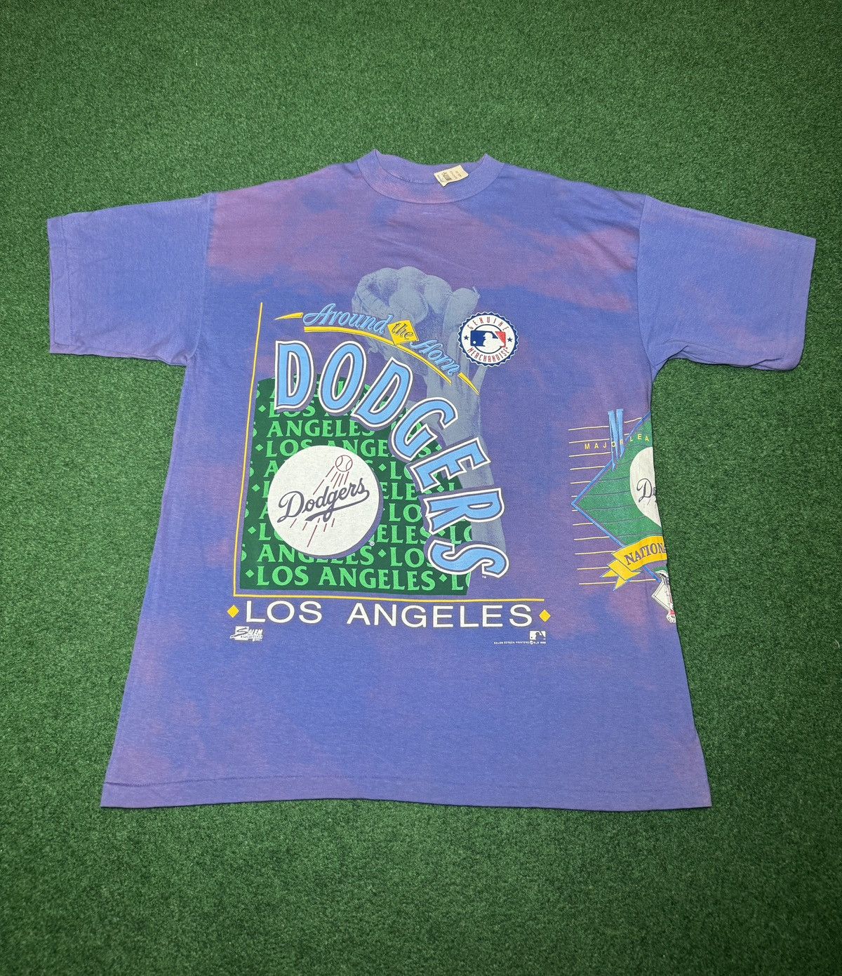 Salem Sportswear Los Angeles Dodgers LA MLB AOP Salem RARE 90s XL T Shirt Size US XL / EU 56 / 4 - 1 Thumbnail