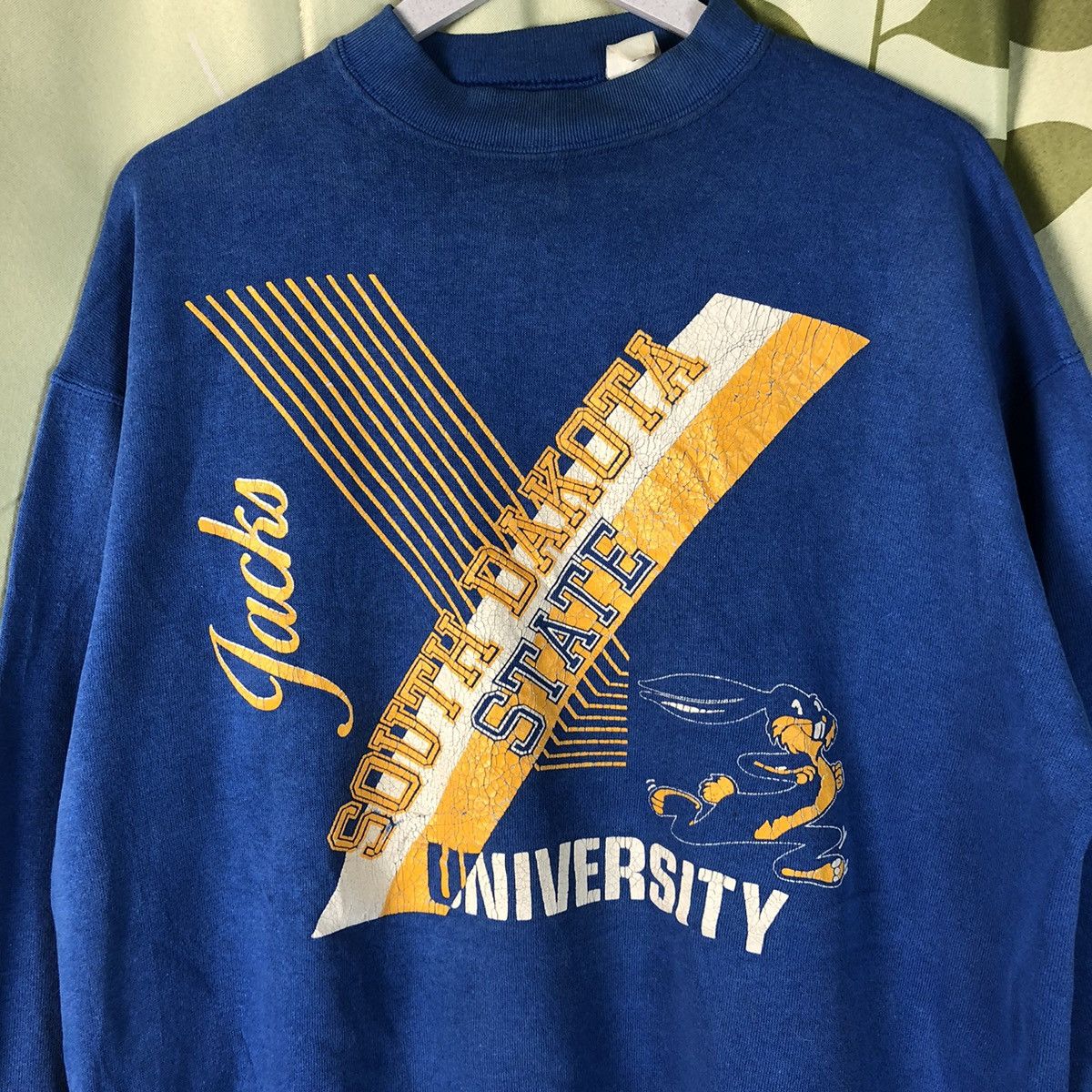 Vintage South Dakota State University vintage Blue Sweatshirt #7416 Size US L / EU 52-54 / 3 - 5 Thumbnail