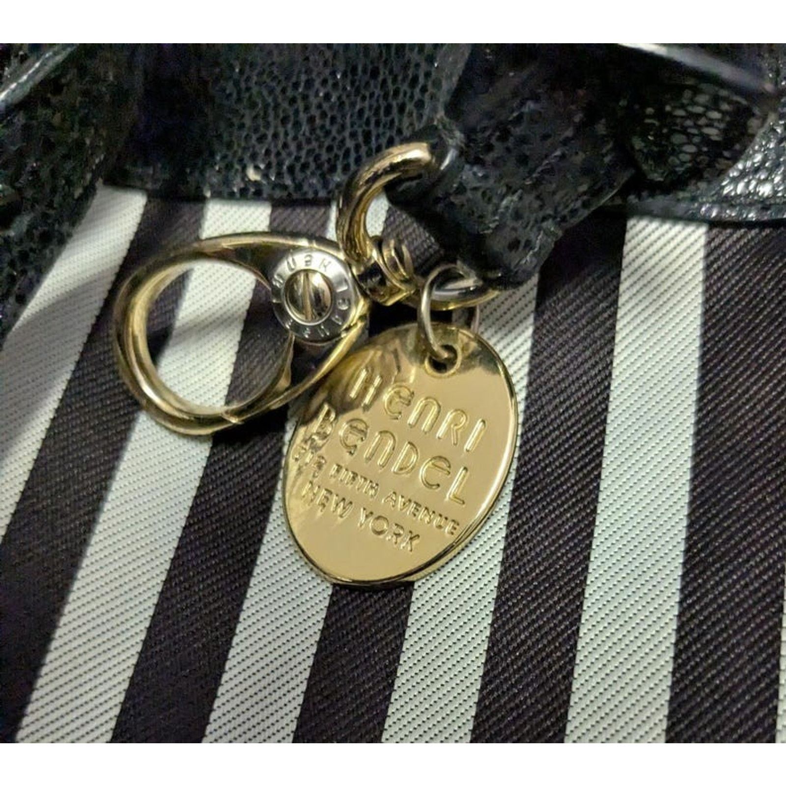 Henri Bendel Henri Bendel Signature Logo striped shoulder Handbag Size ONE SIZE - 8 Thumbnail