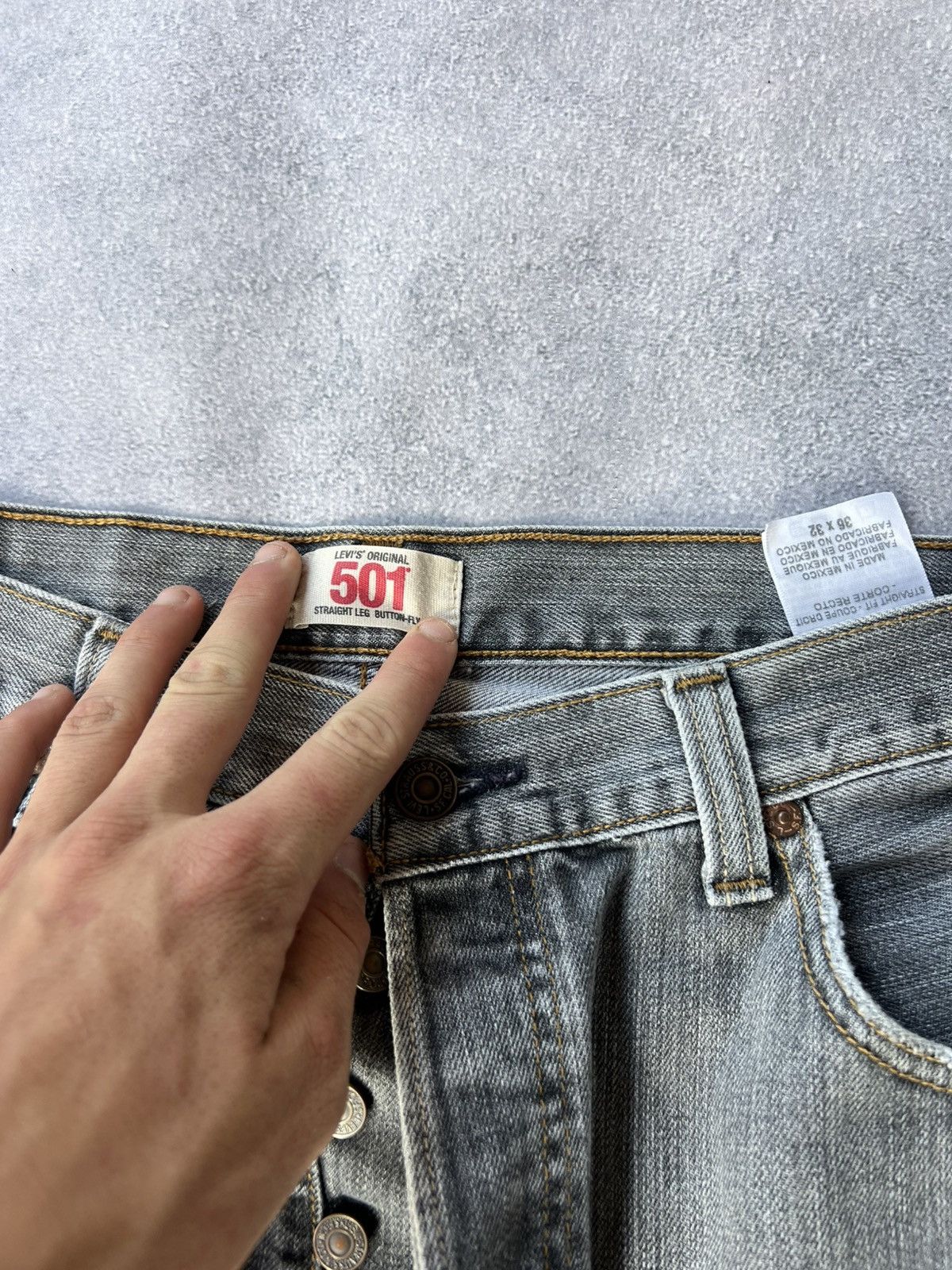 Levi's Vintage Rick Owens Junya Watanabe Style Washed Jeans Size US 36 / EU 52 - 10 Thumbnail
