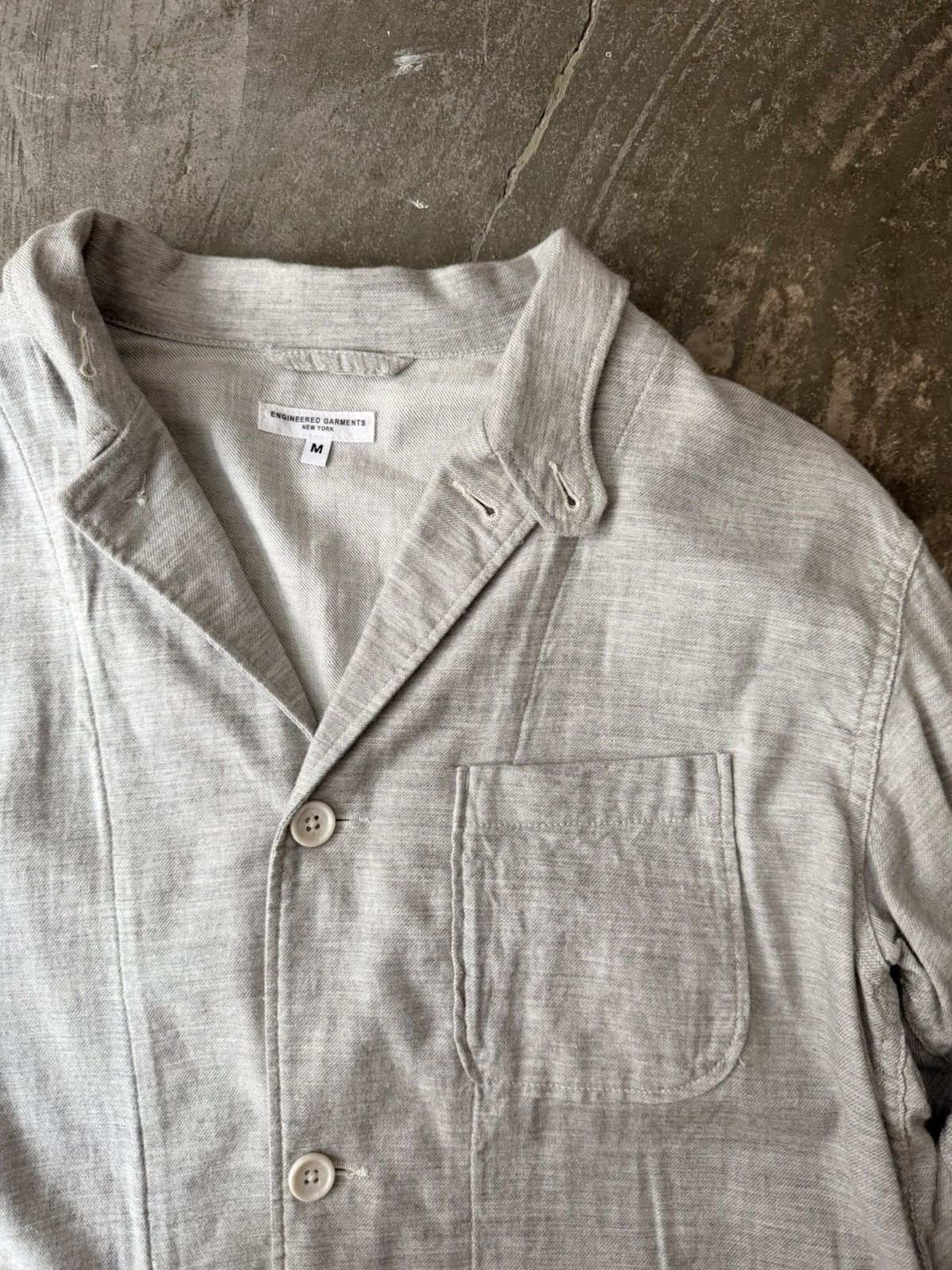 Engineered Garments Engineered Garments Grey Shirt Jacket Needles Auralee Beams Size US M / EU 48-50 / 2 - 2 Thumbnail