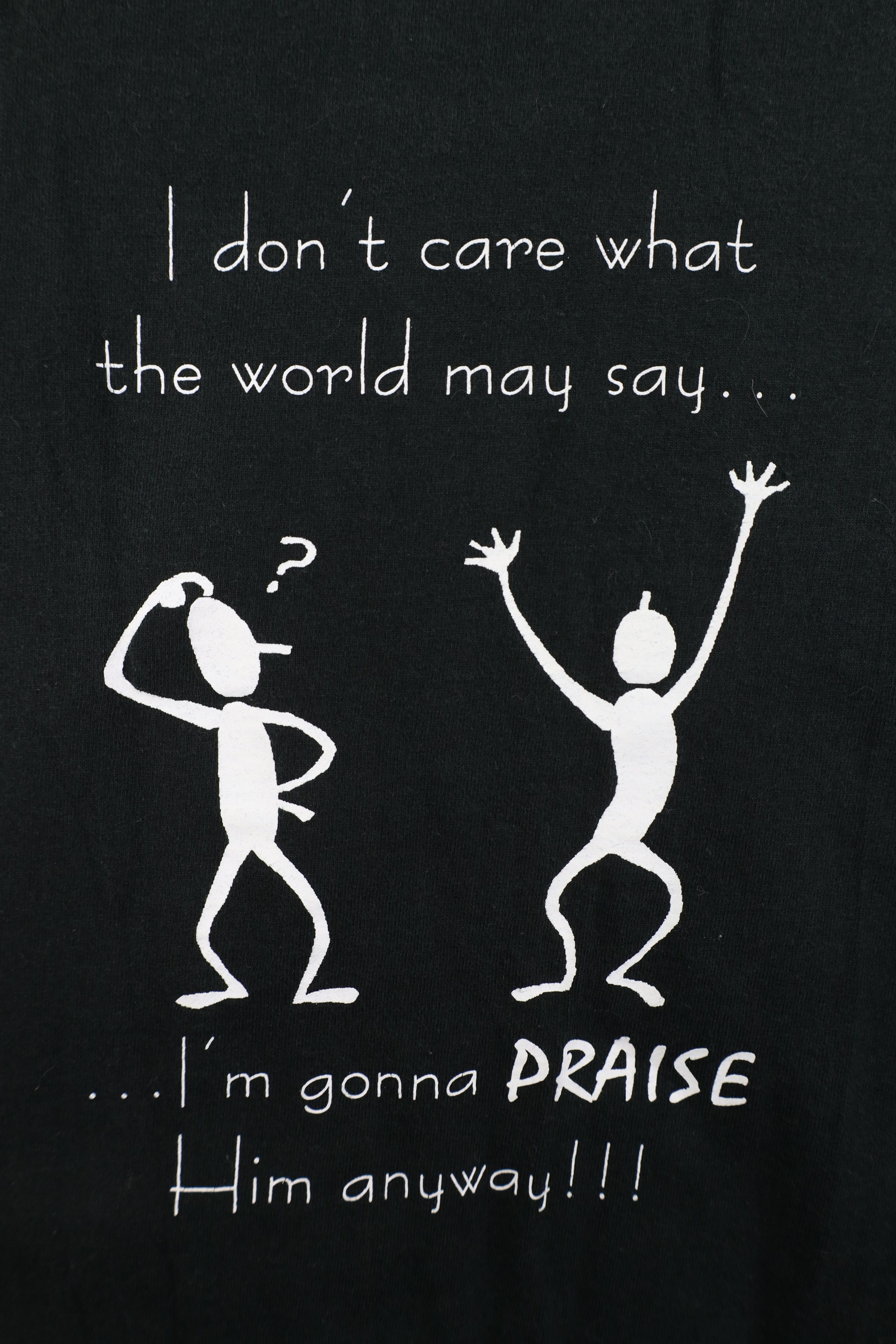 Vintage Vintage Y2K Christian Gonna Praise Him Anyway Jesus T-Shirt Size US XL / EU 56 / 4 - 4 Thumbnail