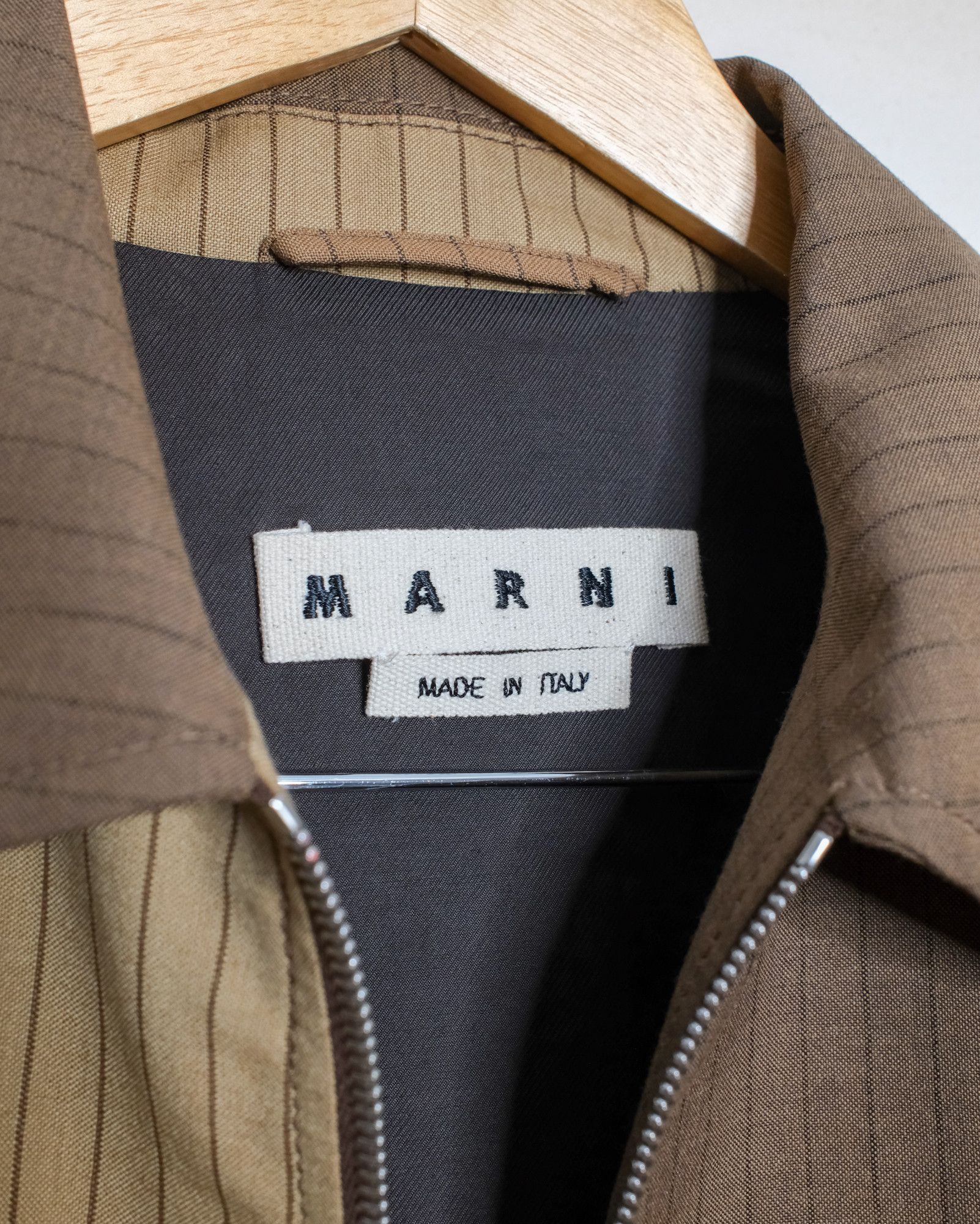 Marni Contrast Panel Striped Wool Marni Jacket Size US M / EU 48-50 / 2 - 4 Thumbnail