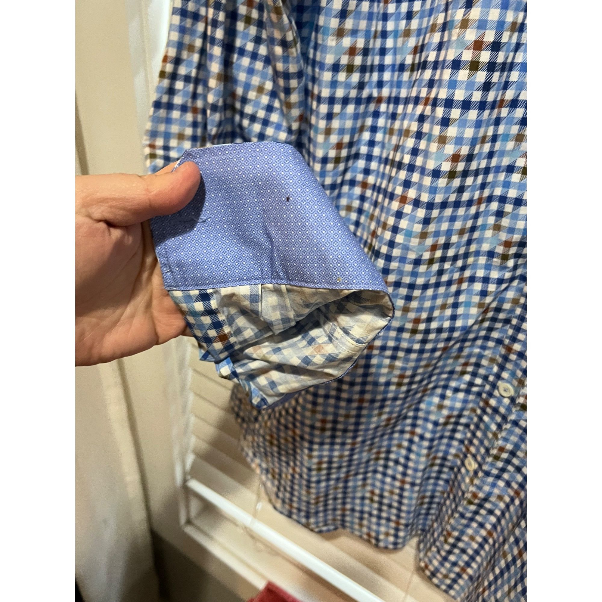 BUGATCHI Bugatchi Button Up Dress Shirt - Size XXL Size US XXL / EU 58 / 5 - 3 Thumbnail