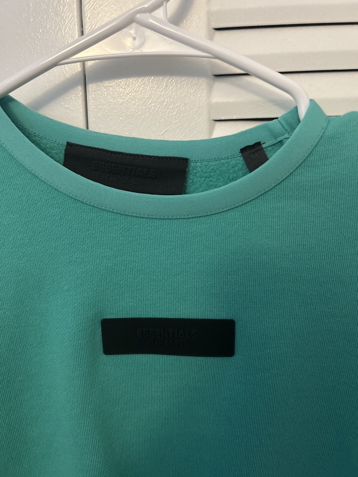 Fear of God Fear of God Essentials "Mint" Crewneck Sweater Size US M / EU 48-50 / 2 - 2 Thumbnail