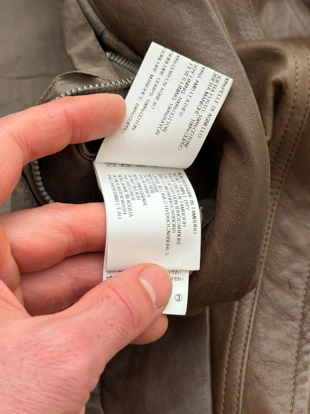 Rick Owens DNA Dust Olmar Mitra Era Trucker Leather Lamb Jacket Size US M / EU 48-50 / 2 - 10 Thumbnail