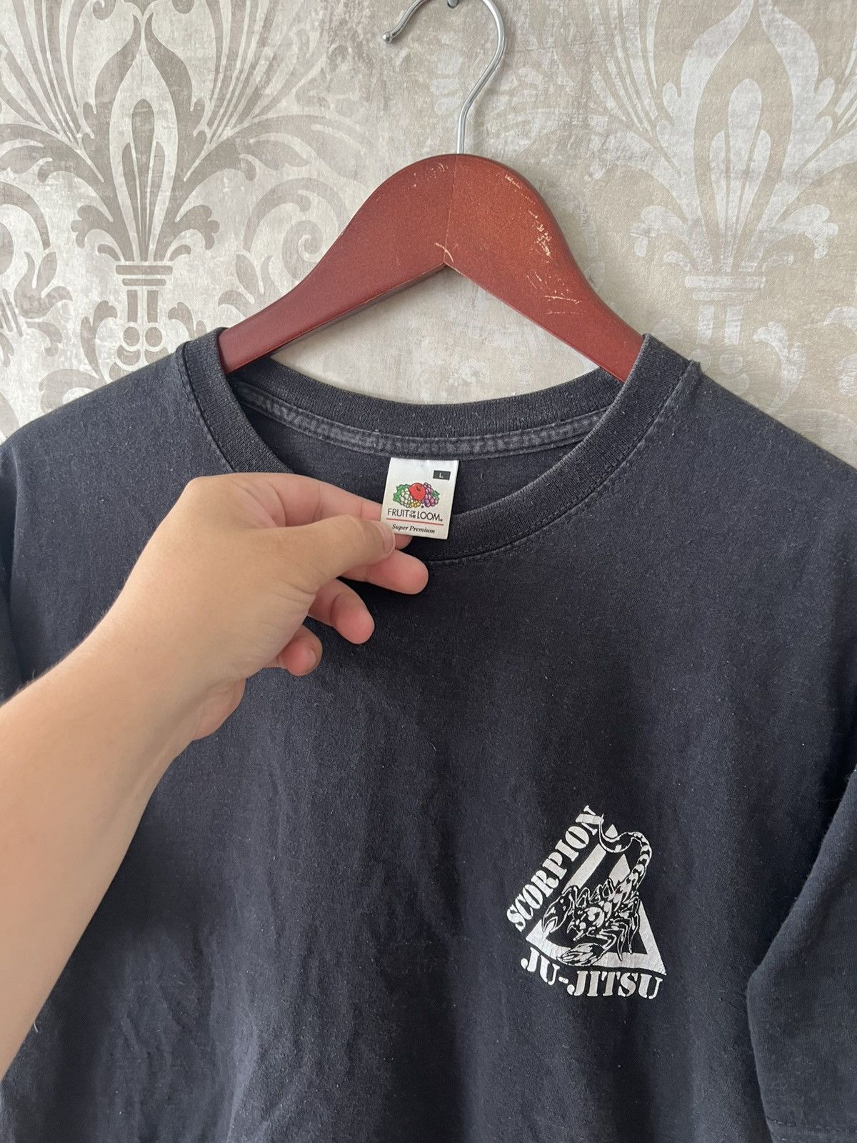 Vintage Vintage Scorpion Ju-Jitsu Martial Arts Tee Black Size US L / EU 52-54 / 3 - 4 Thumbnail