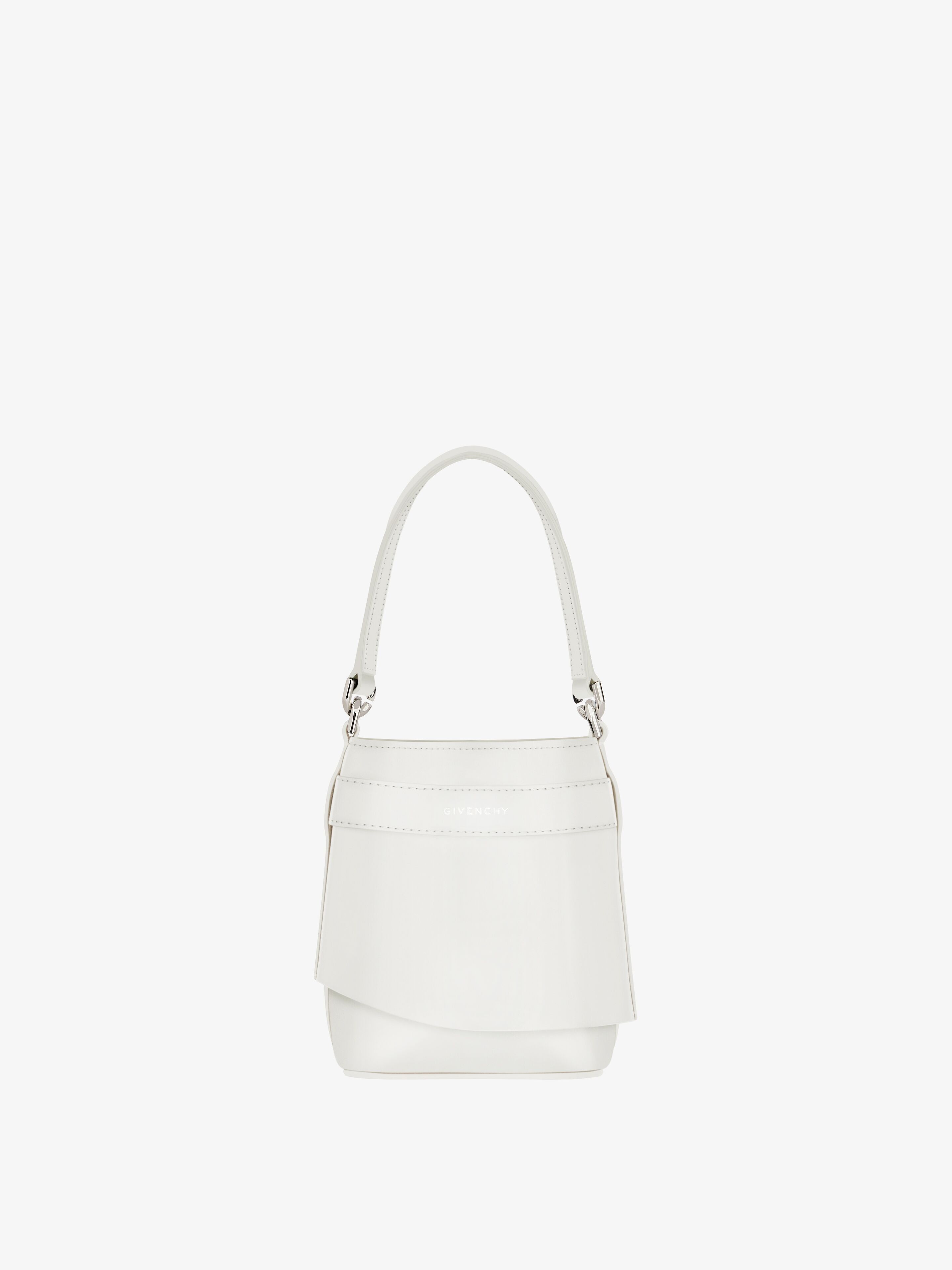 Givenchy o1srvl11e0925 Size: OS / Micro Shark Lock Bucket Bag Bianca Size ONE SIZE - 5 Thumbnail