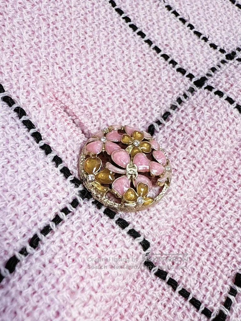 Chanel Chanel 24S pink plaid sleeveless vest jacket Size XS / US 0-2 / IT 36-38 - 5 Thumbnail