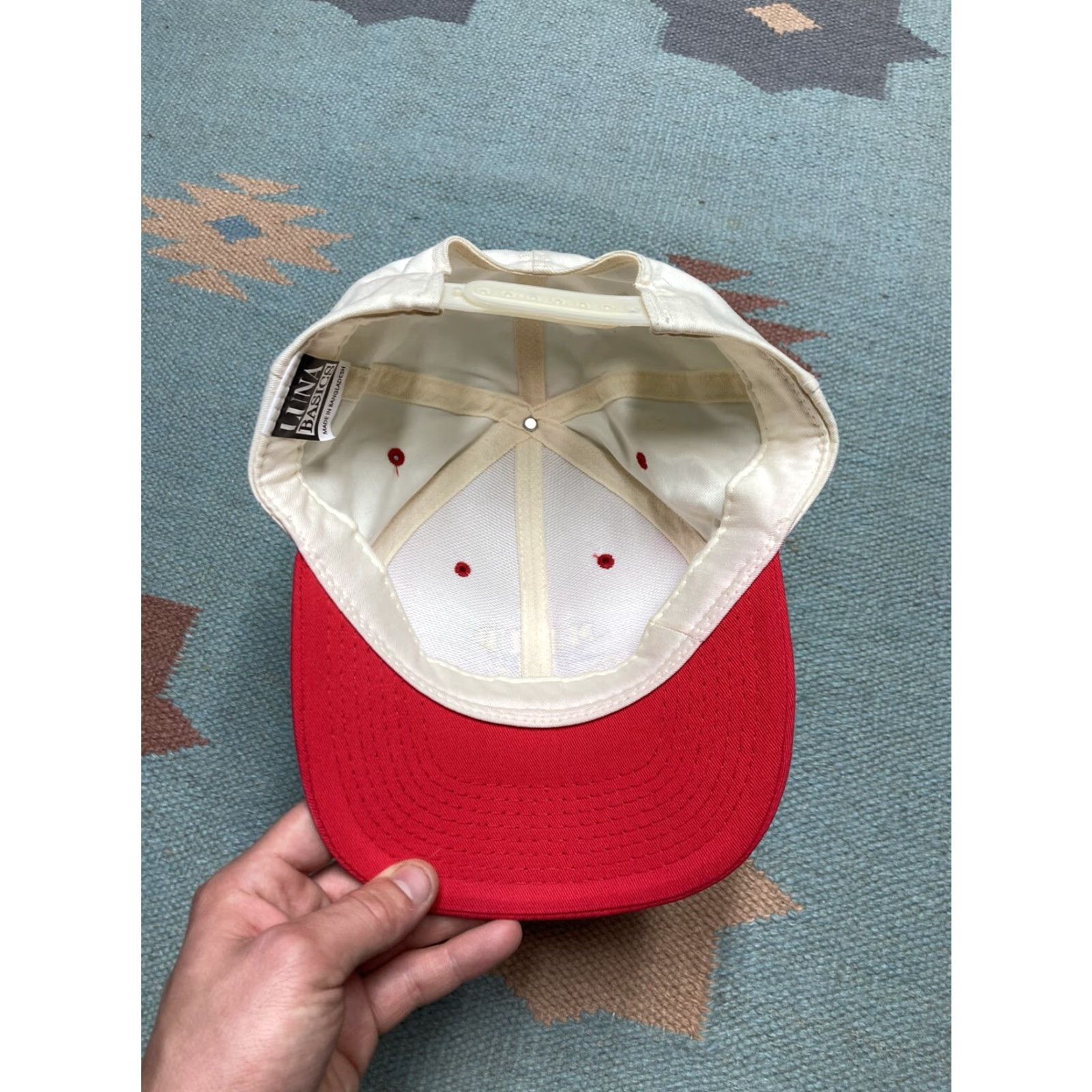 Vintage VINTAGE SnapBack hat cap Masud racing team Saginaw Michigan smiley face 90s Mens Adjustable White Snapback 90s Mens Size ONE SIZE - 7 Thumbnail