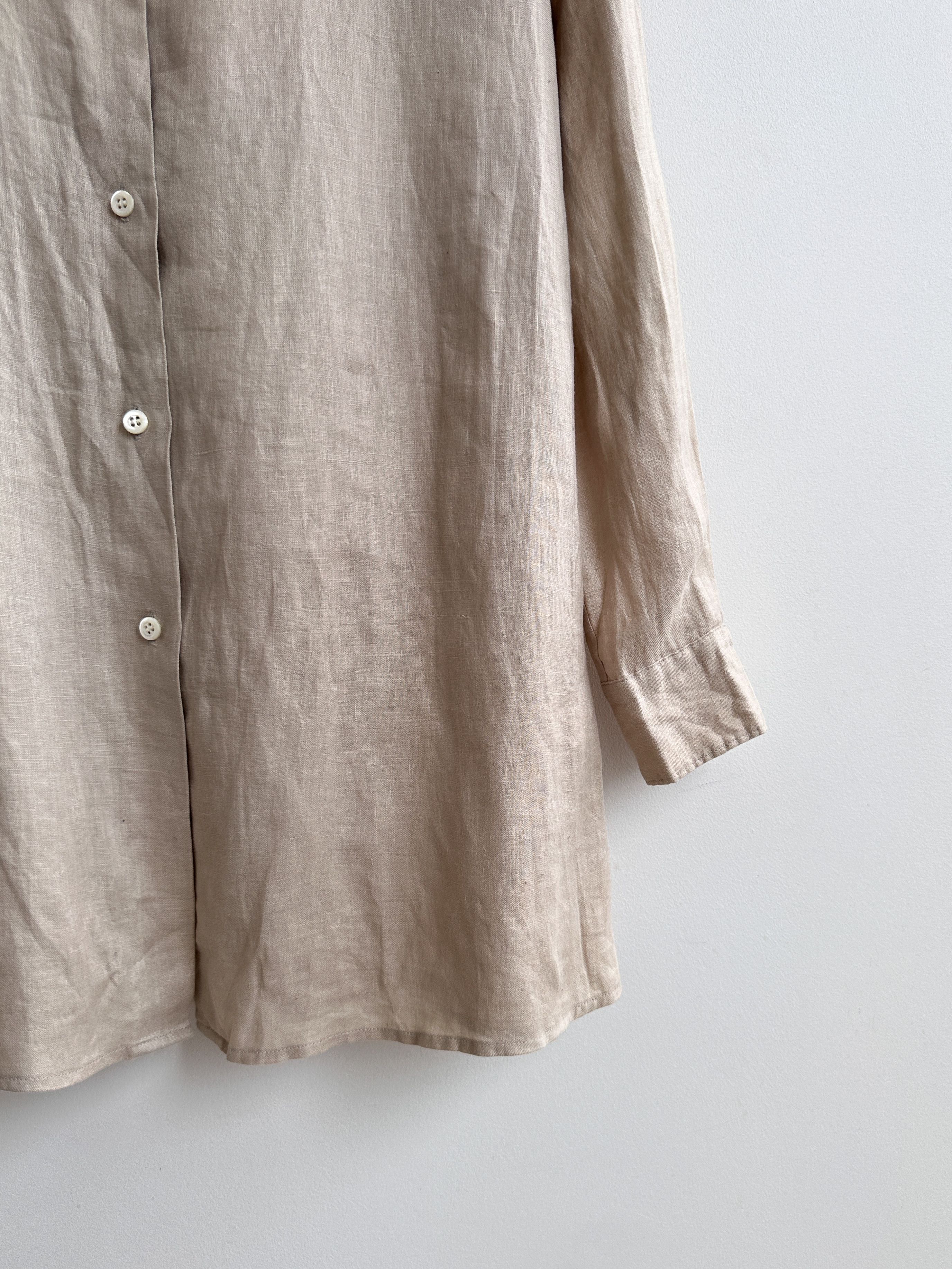 Aspesi Aspesi Beige Linen Shirt Size M / US 6-8 / IT 42-44 - 4 Thumbnail