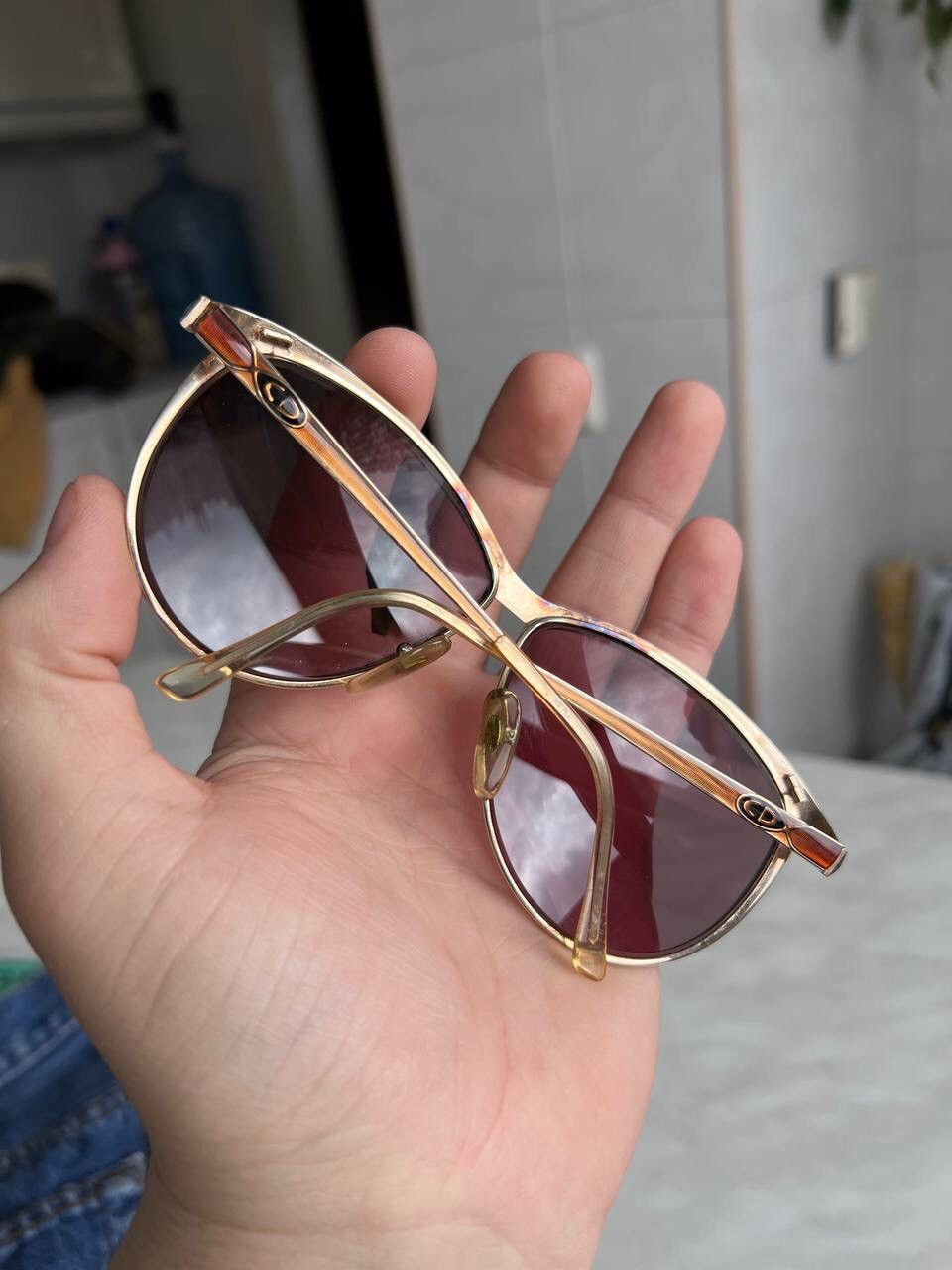 Dior × Vintage Christian Dior Vintage 80s Eyeglasses Austria Metal Frame Size ONE SIZE - 13 Thumbnail