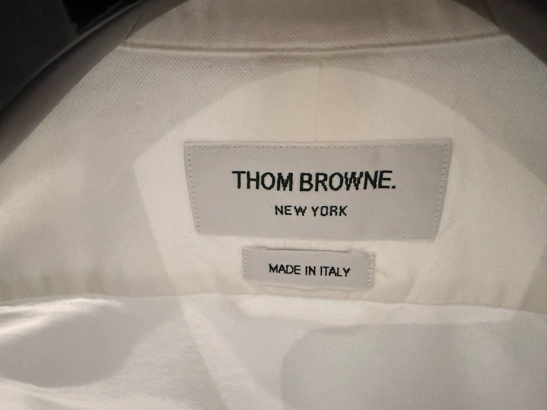 Thom Browne Thom Browne Classic 3-Color Placket Oxford Shirt White 2 Size US M / EU 48-50 / 2 - 3 Thumbnail