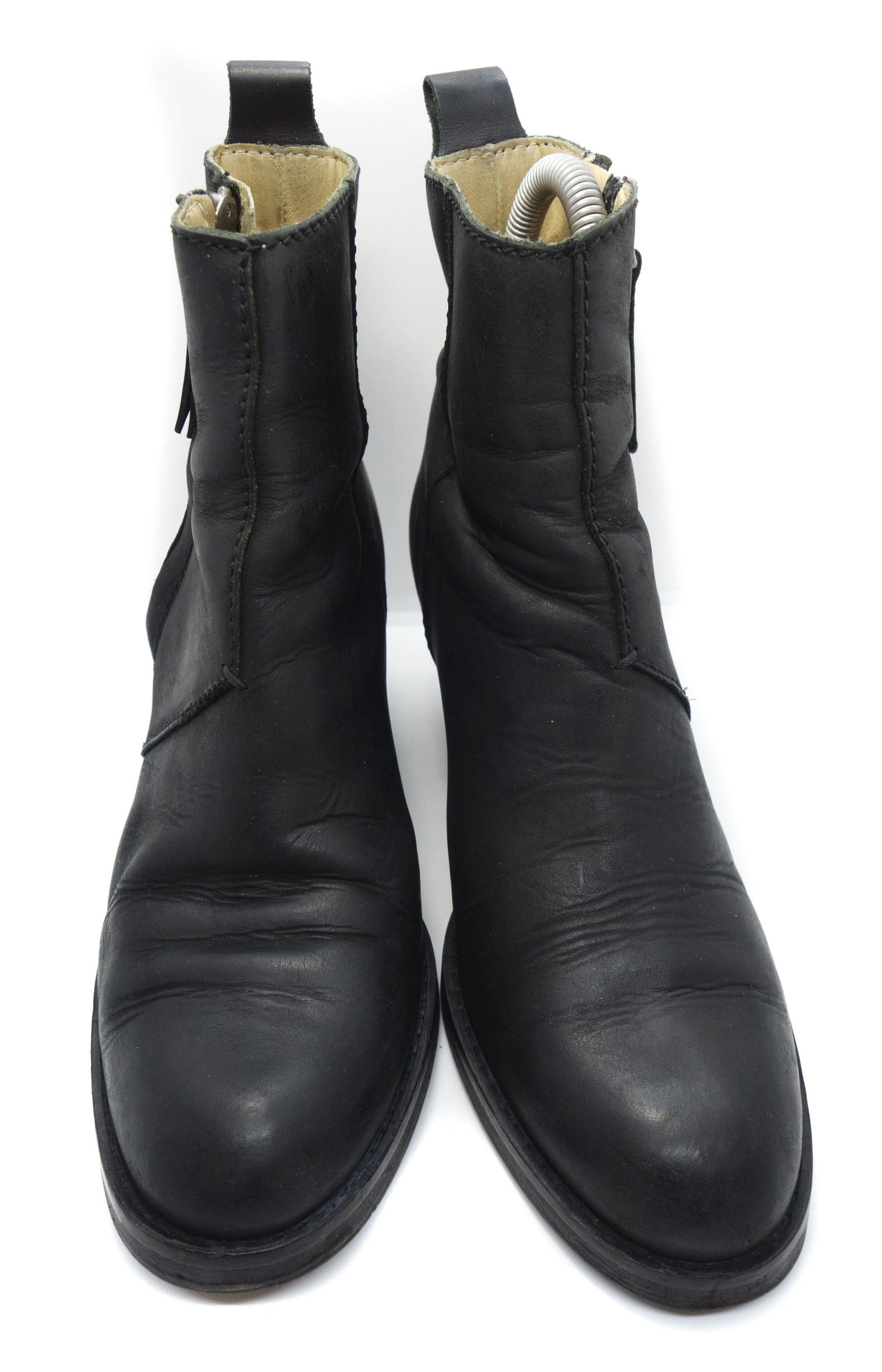 Acne Studios Zip Ankle Leather Boots Size US 7 / IT 37 - 4 Thumbnail