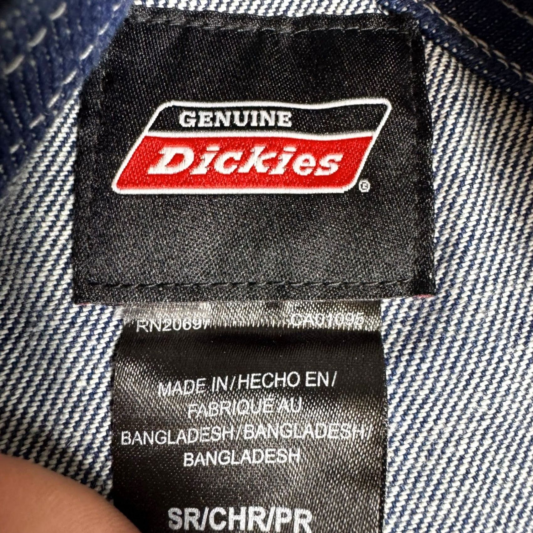 Dickies Dickies Carpenter Overalls Mens Small Reg Denim Straight Side Button Pockets Bib Size US 29 - 7 Thumbnail